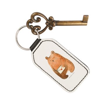 Mr. & Mrs. Panda Schlüsselanhänger Bär Vermissen - Weiß - Geschenk, Taschenanhänger, Glücksbringer, Tedd (1-tlg), Liebevolles Detail