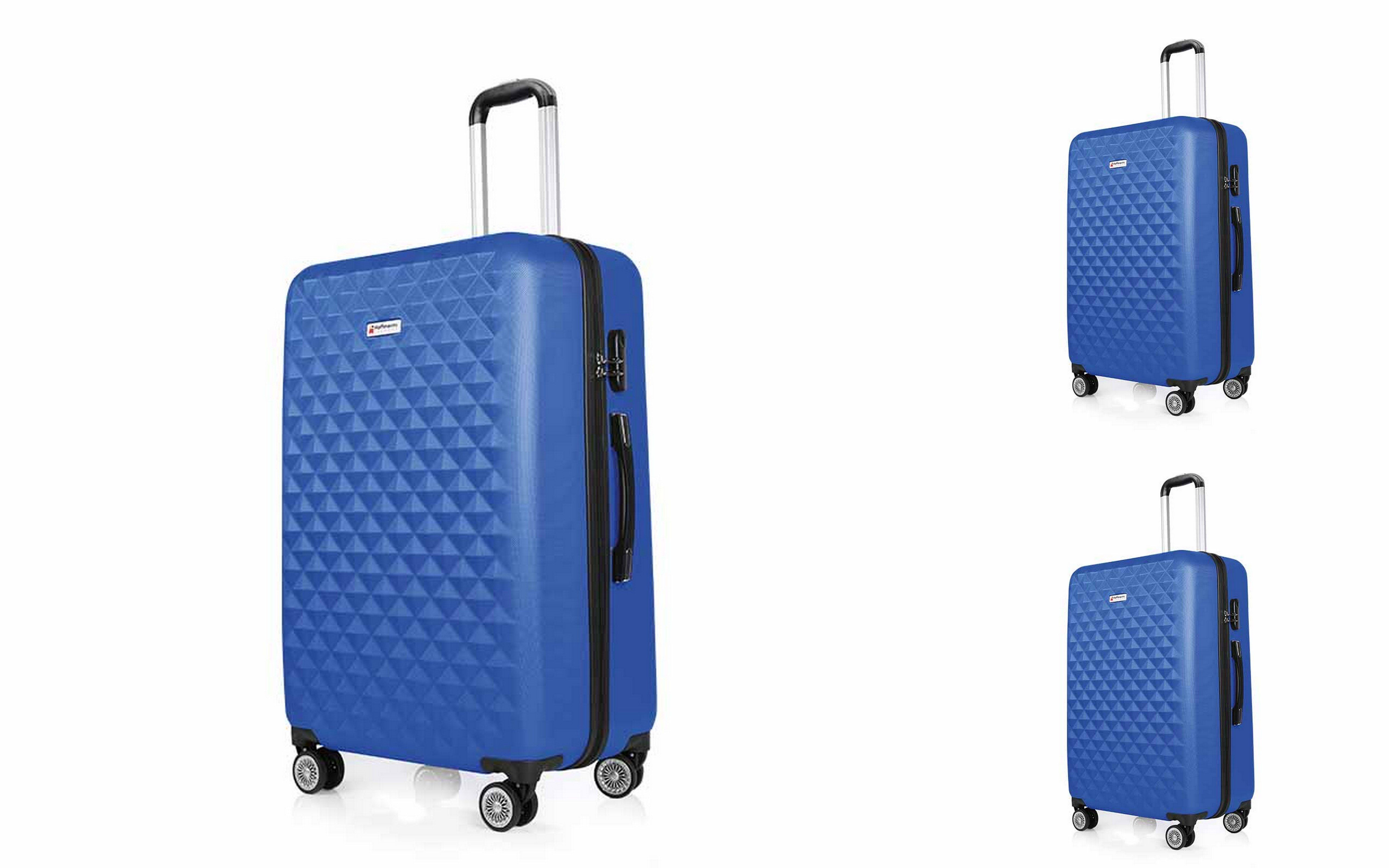Hoffmanns Kofferset Diamond Hartschalenkofferset 360 Grad Reisekoffer mit 4 Rollen, (3 tlg)