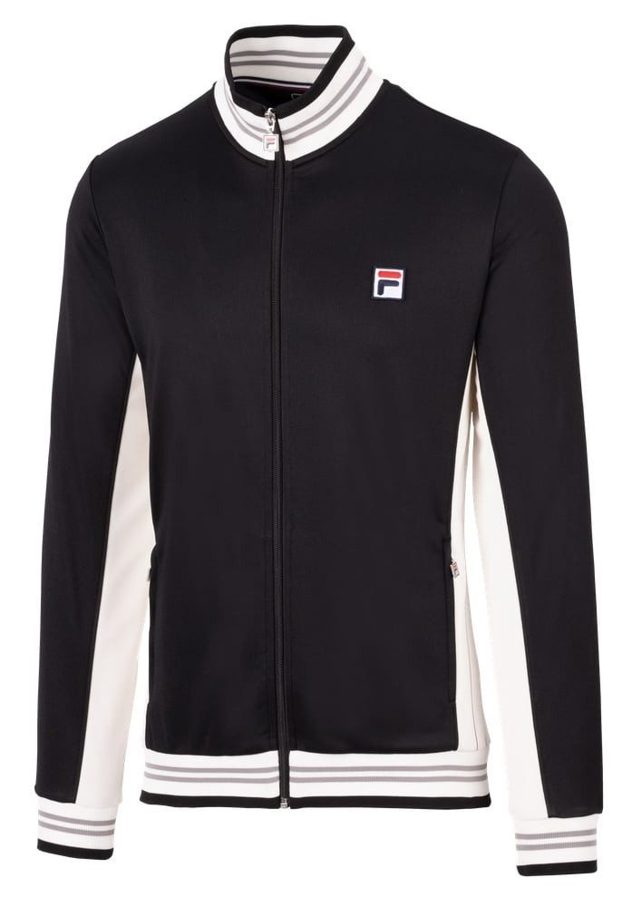 Fila Tennisjacke Björn schwarz/weiss Herren
