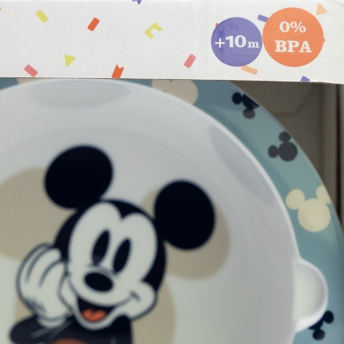 Disney Trinkflasche Mickey Mouse Baby Geschenkset 3-teilig Trinkbecher, Schale & Löffel