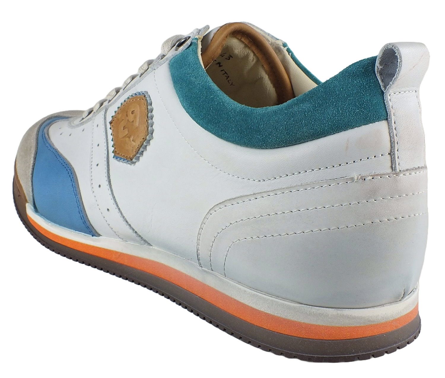 Kamo-Gutsu Herren Leder Halbschuhe Sneaker Wechselfussbett