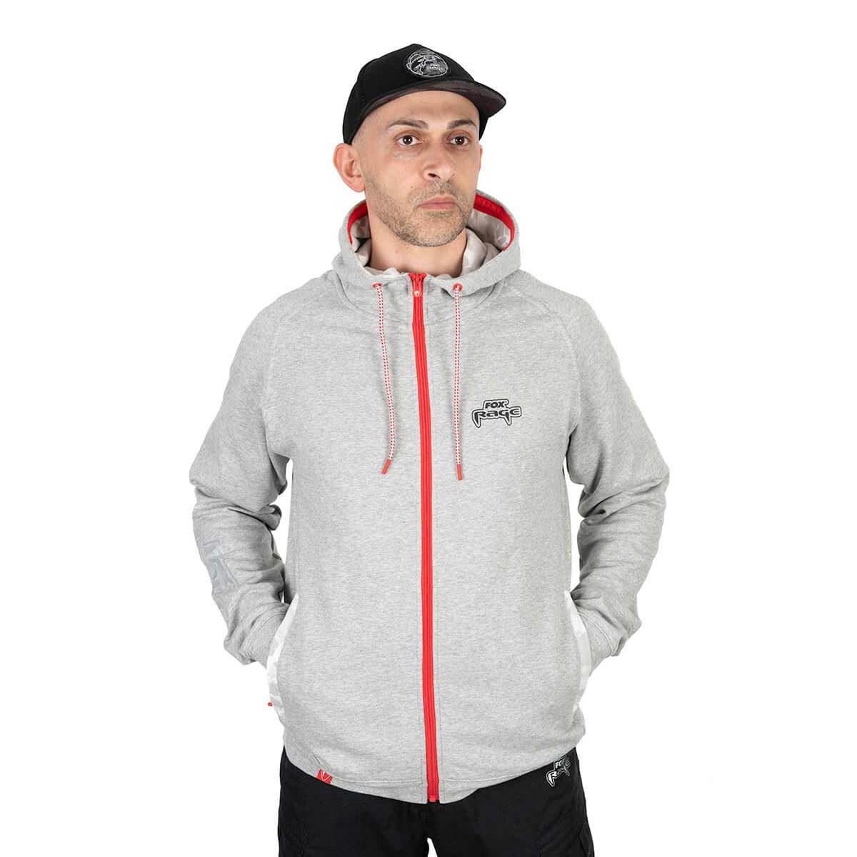 Fox Rage Kapuzenpullover Fox Rage Voyager Zip Hoodie mit Kapuze Herren