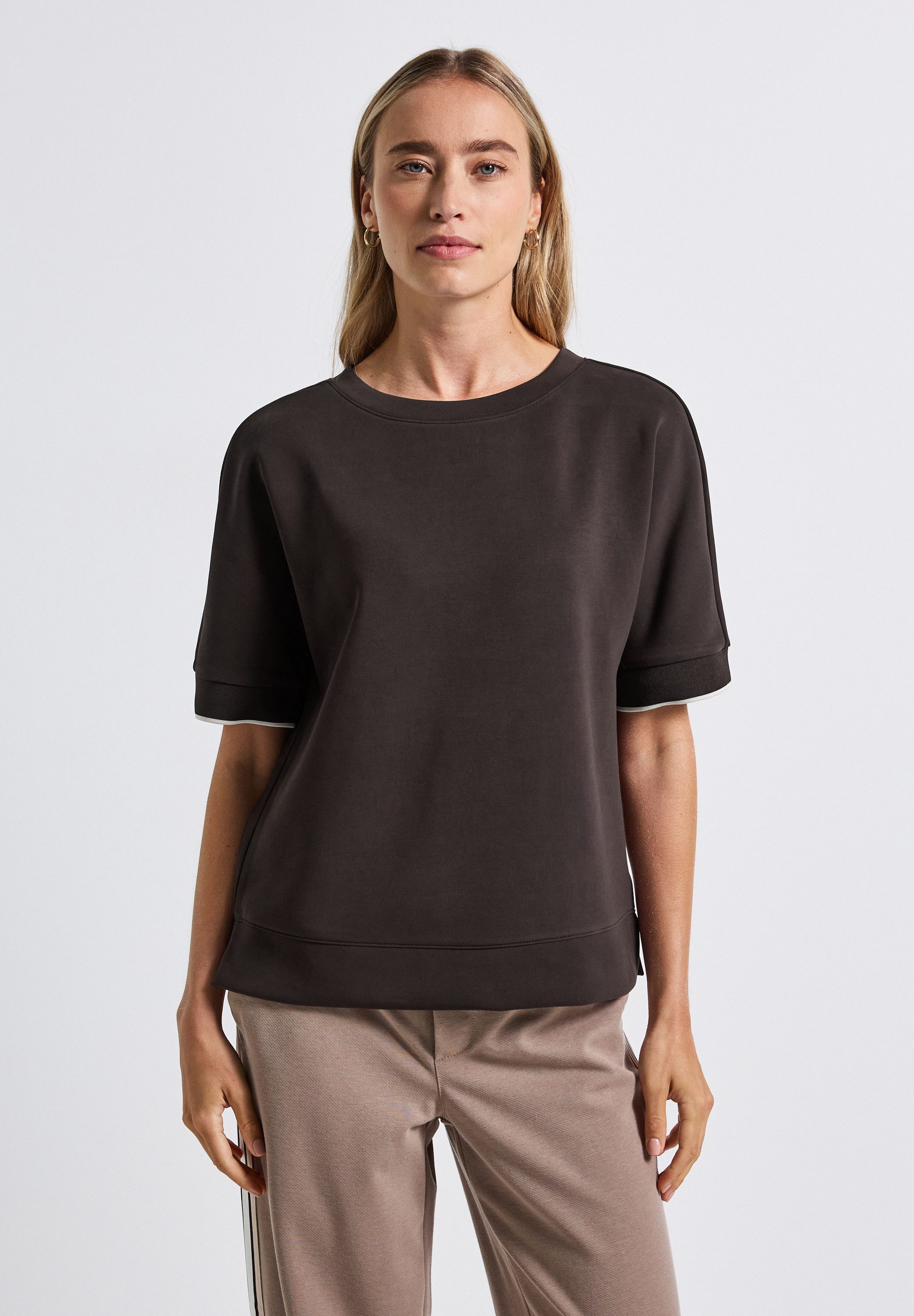 STREET ONE T-Shirt mit Rundhalsausschnitt