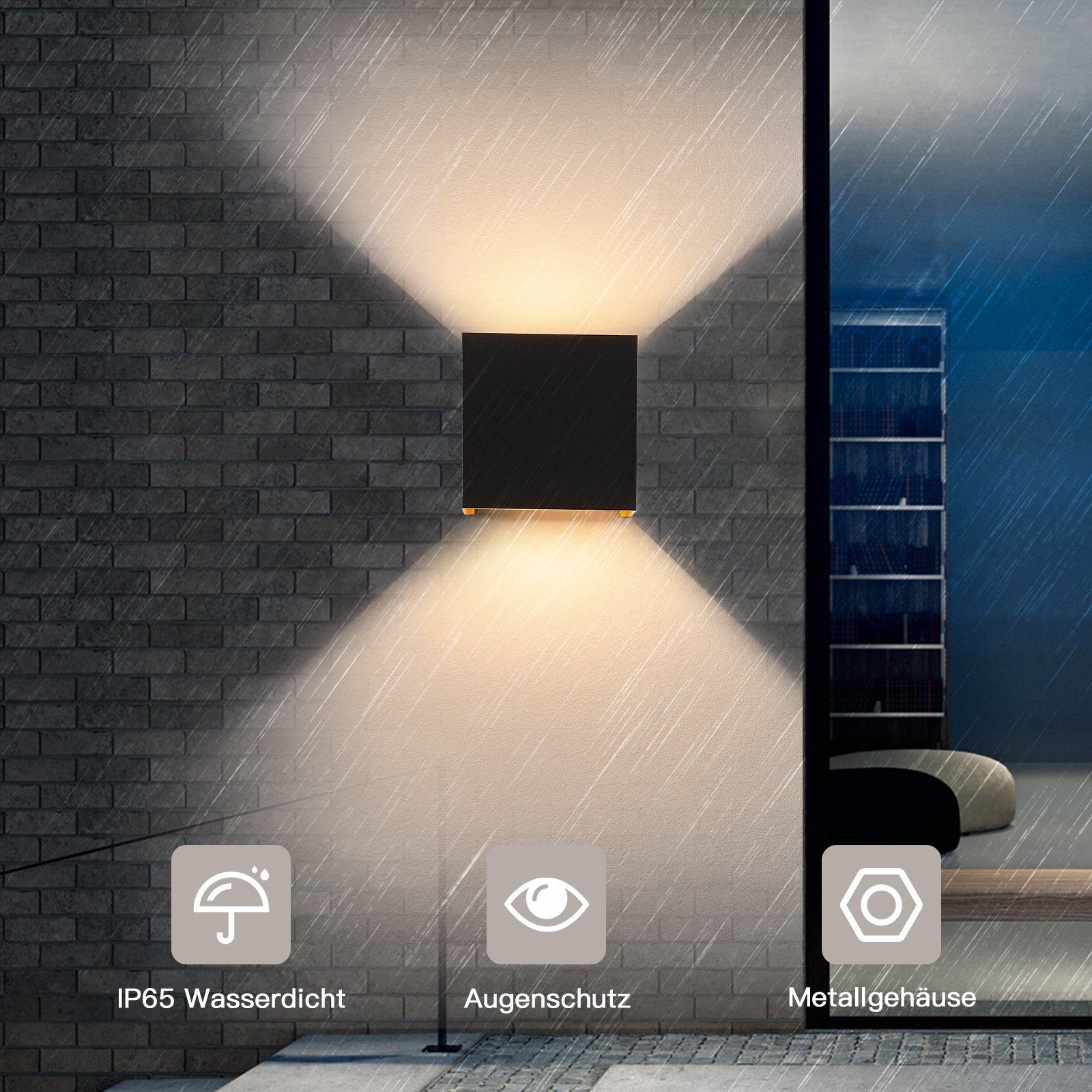 Nettlife LED Wandleuchte Aussen Wandlampe 5W günstig online kaufen