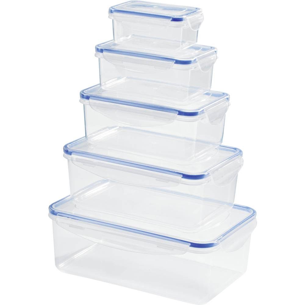 GOURMETmaxx Lunchbox Контейнери для зберігання продуктів харчування 10-tlg. transparent 14442, mit Deckel, spülmaschinenfest