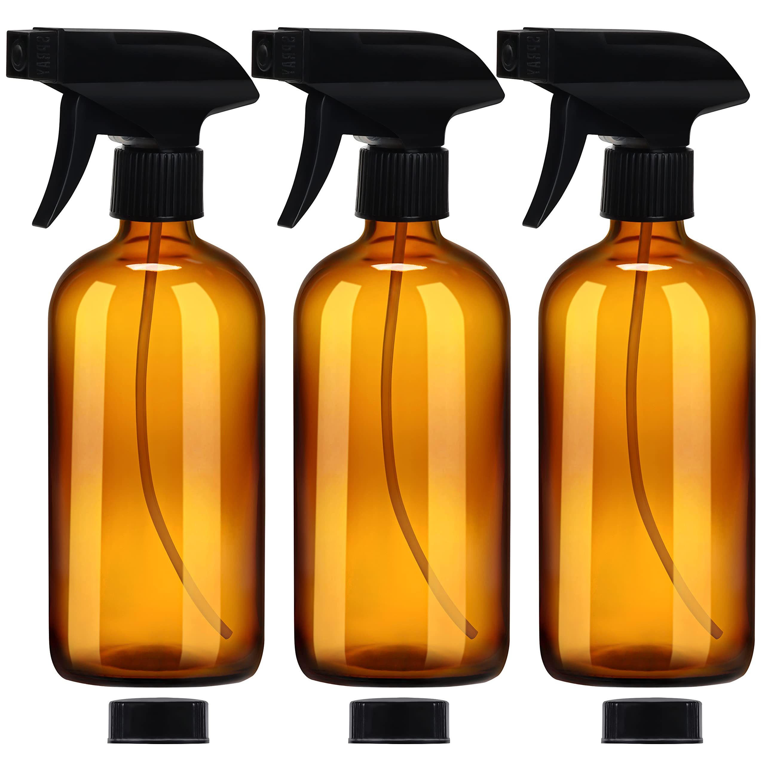 Sprühflasche Nachfüllbare Braunglas-Sprühflasche (3 Stück) 500ml