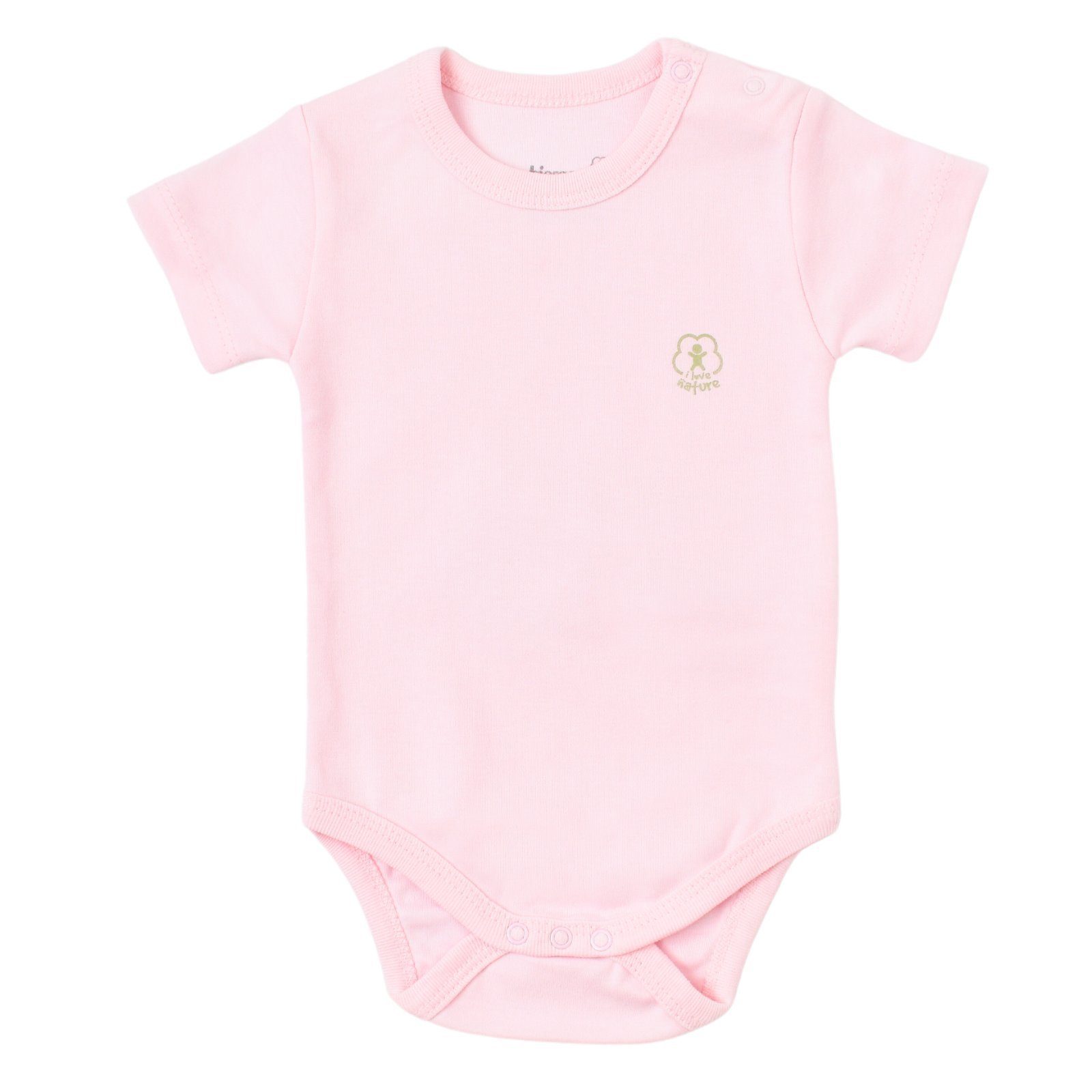 biorganic Kurzarmbody Basic Nature für Jungen und Mädchen, Unisex, Baby Body (1-tlg) Kurzarm, 100% Bio-Baumwolle, GOTS-zert., mit praktischen Druckknöpfen