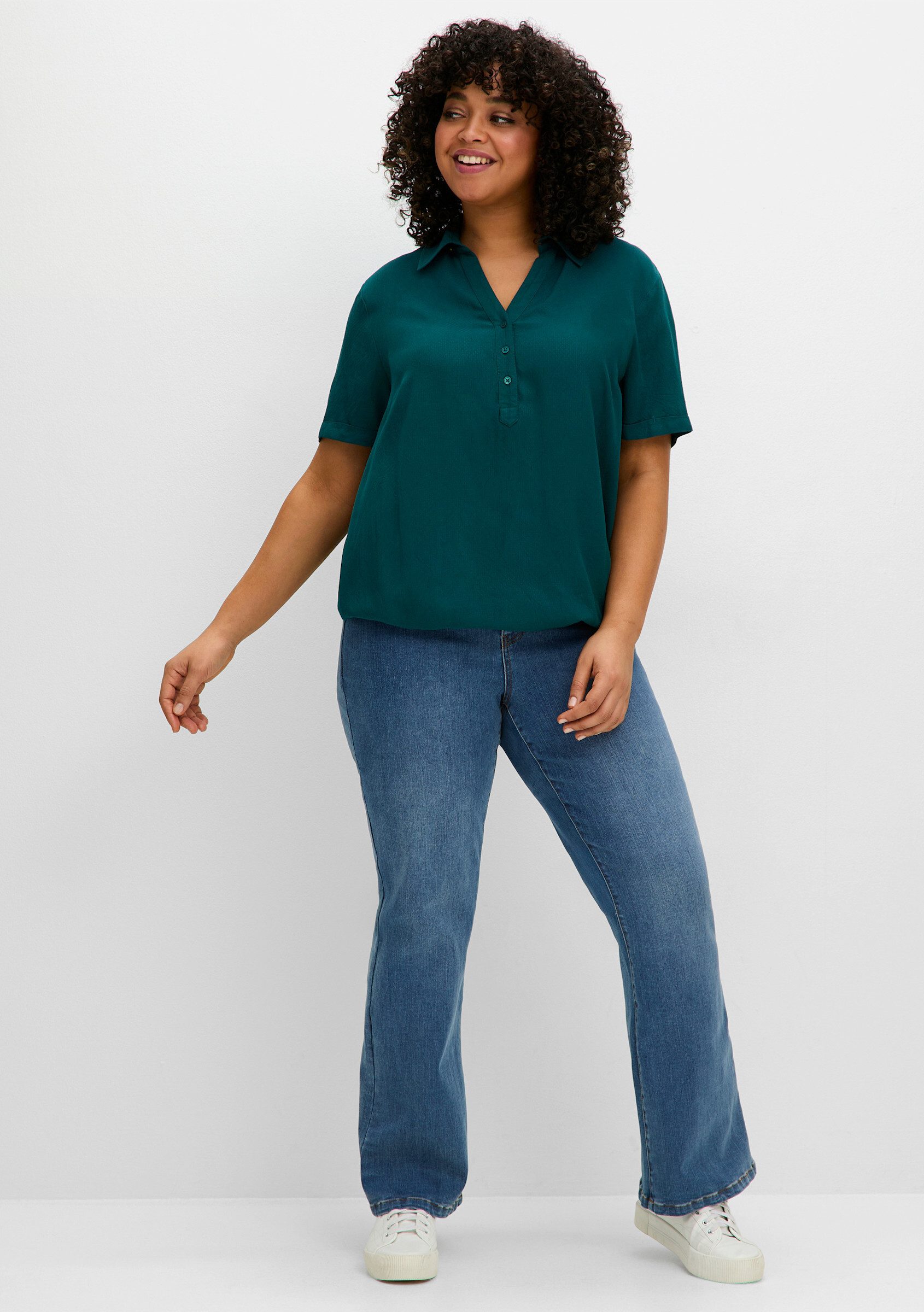 Sheego Klassische Bluse Tunika . günstig online kaufen