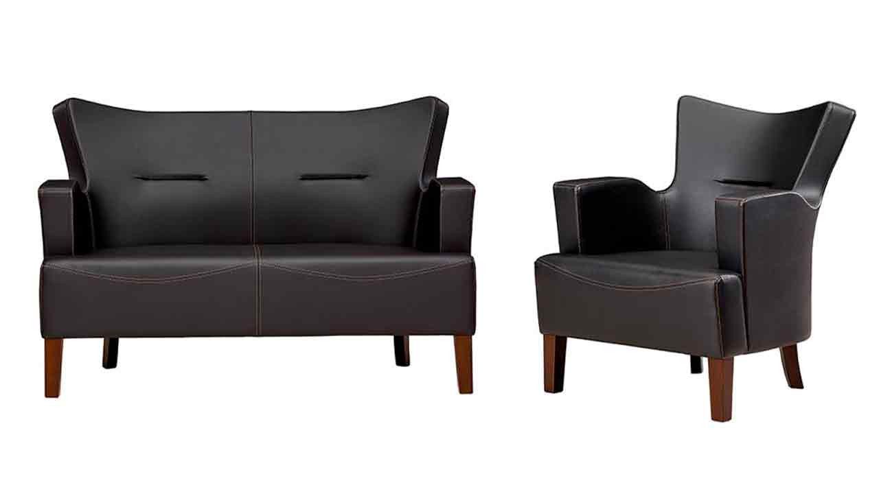JVmoebel Polstergarnitur Moderne Designer Sofagarnitur in hochwertigem Polsterstoff, (2-tlg., 2-Sitzer Sofa + Sessel), Made in Europa
