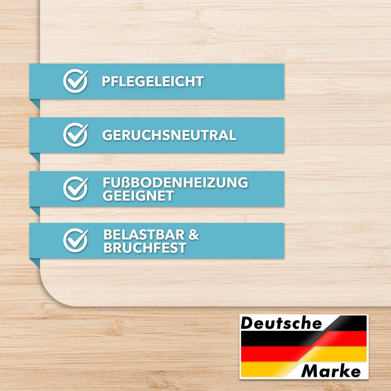 Kubus Bodenschutzmatte Transparent, aus recyceltem PET, Robuste Oberfläche