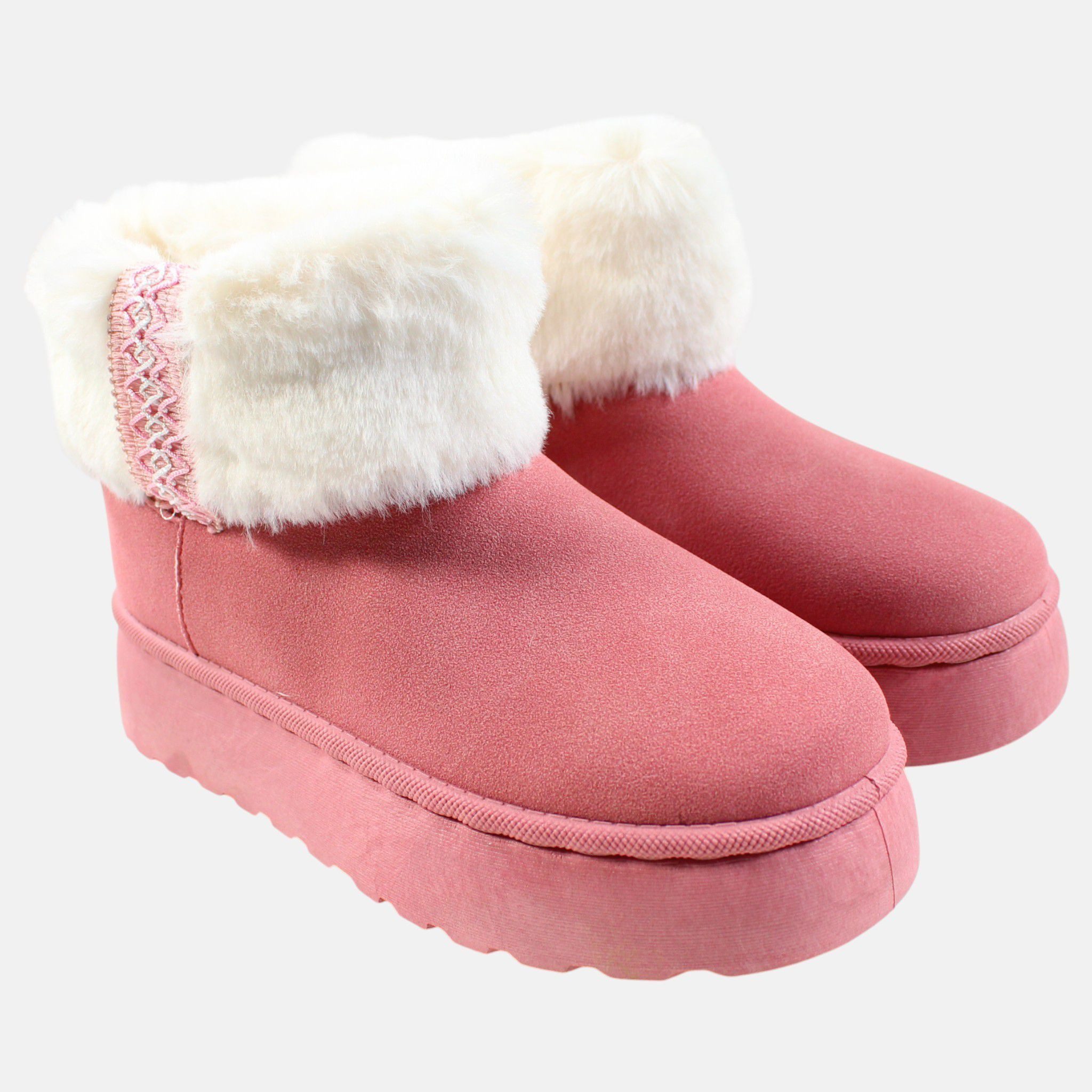 Lee Cooper Mädchen Pelzstiefel Schuhe Stiefel in Pink 36 37 38 39 Stiefel Mädchen Pelzstiefel Kunstfell