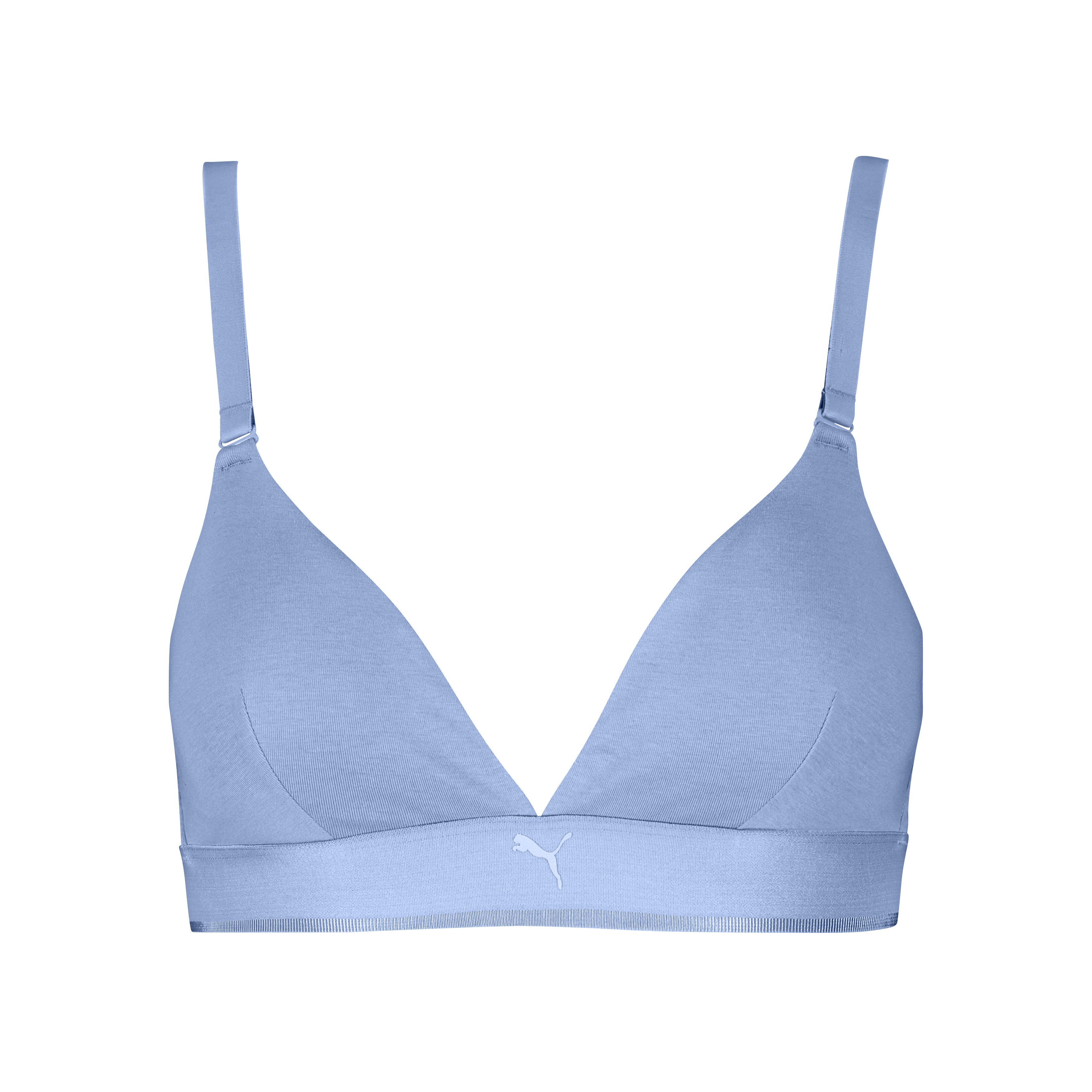 PUMA Bralette PUMA WOMEN COTTON TRIANGLE BRALETTE 1P herausnehmbare gepolsterte Cups für anpassungsfähigen Look