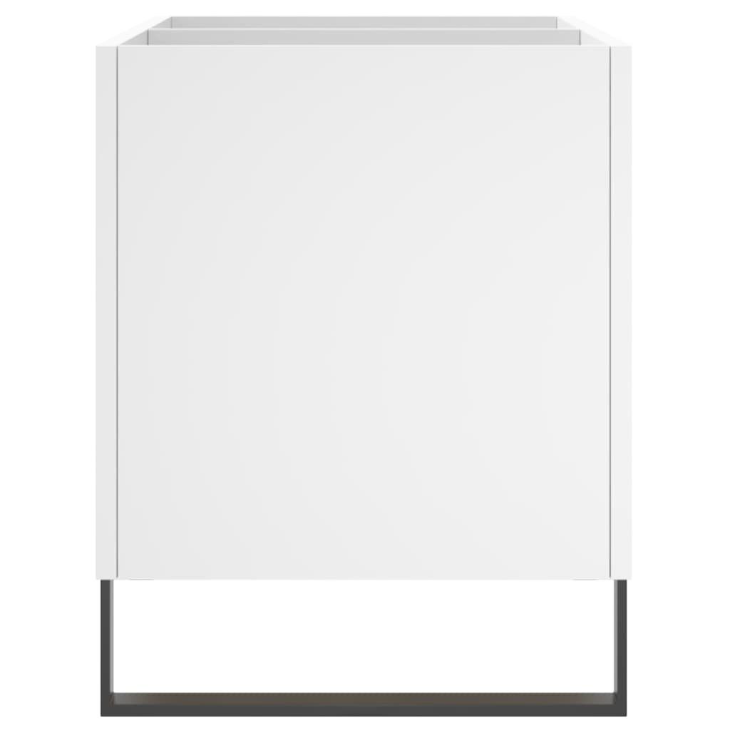 vidaXL Media-Regal Plattenschrank Weiß 74,5x38x48 cm Holzwerkstoff, 1-tlg