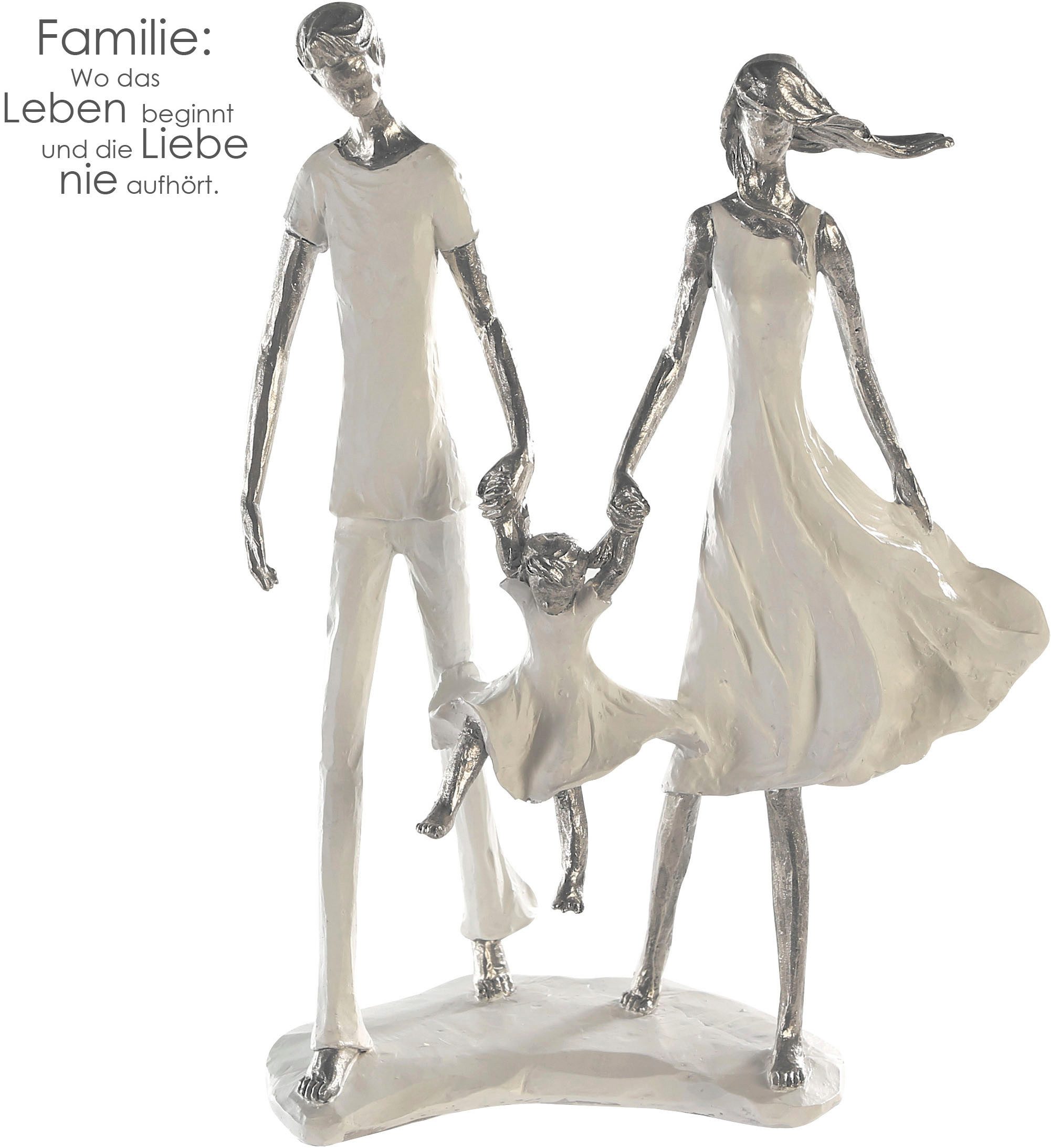 Casablanca by Gilde Dekofigur Skulptur Familie Family weiß H. 12 cm (1 St) günstig online kaufen