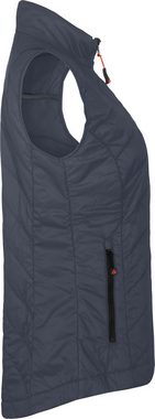 Bergson Outdoorjacke KOLARI Damen Steppweste, leicht wattiert, wasserabweisend, Normalgrößen, gra