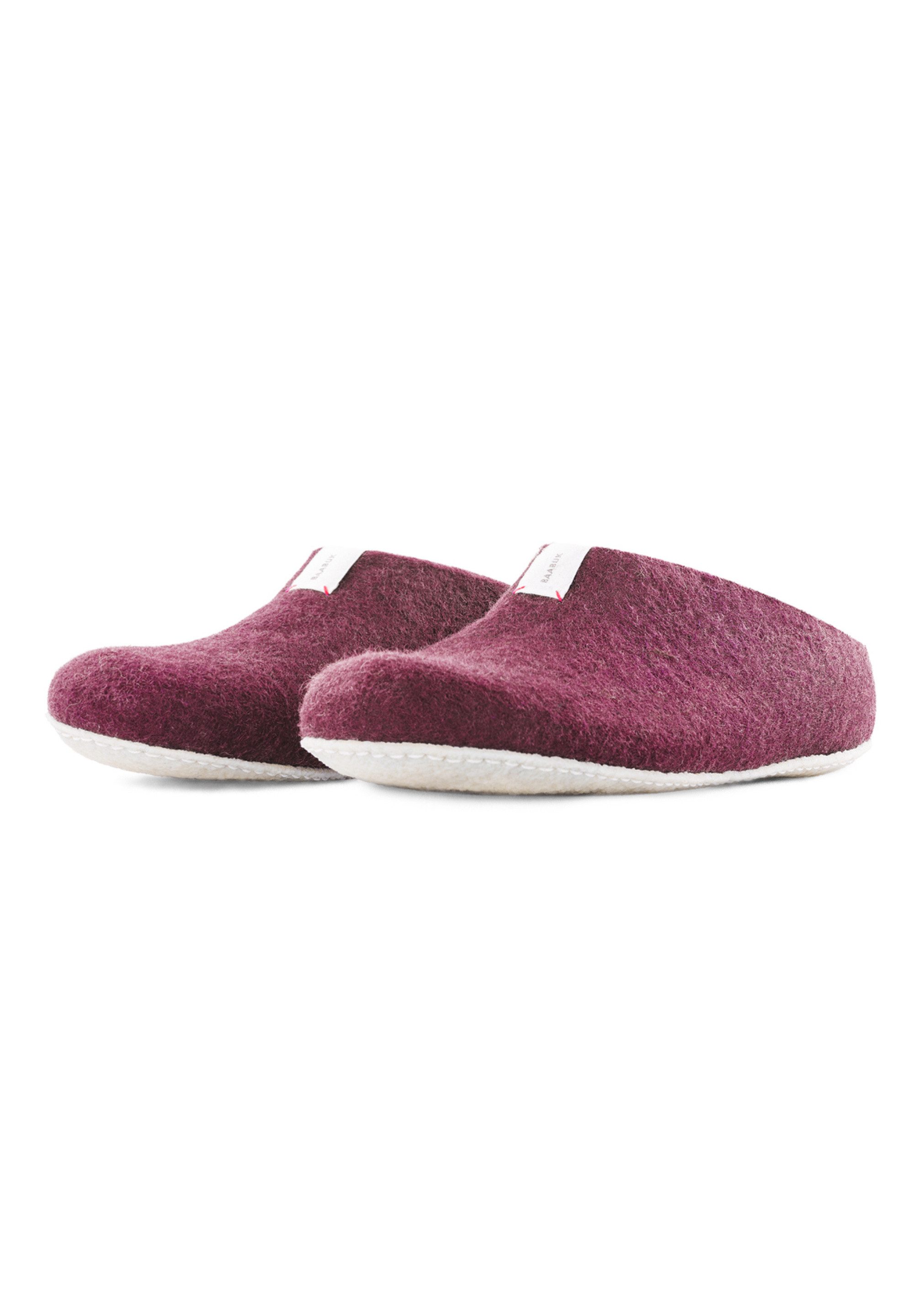 Baabuk Mel Slipper Hergestellt aus Wolle: stark, geschmeidig, modern.