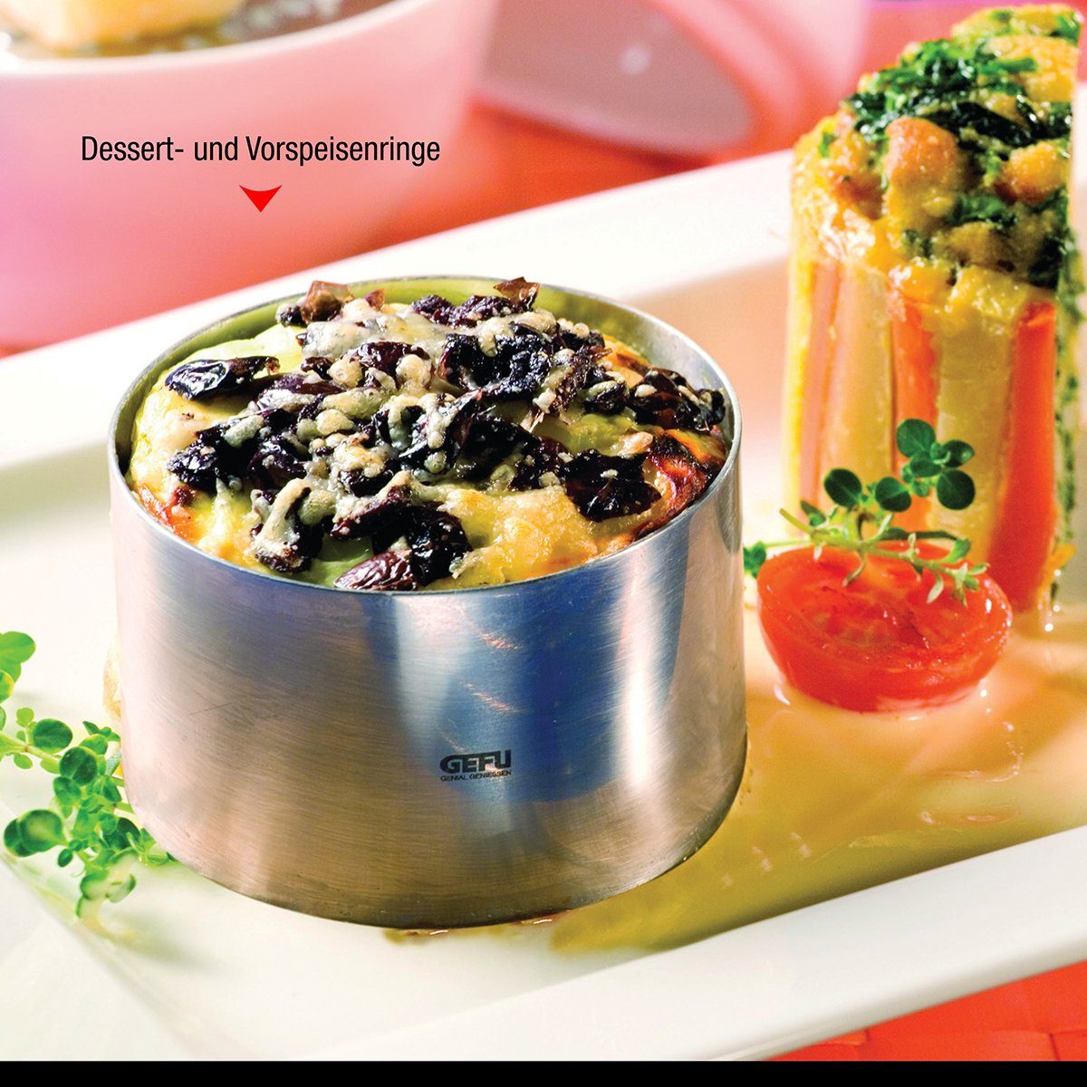 GEFU Speisering Dessert Vorspeisenringe FORMA 2er Set Vorspeisen E
