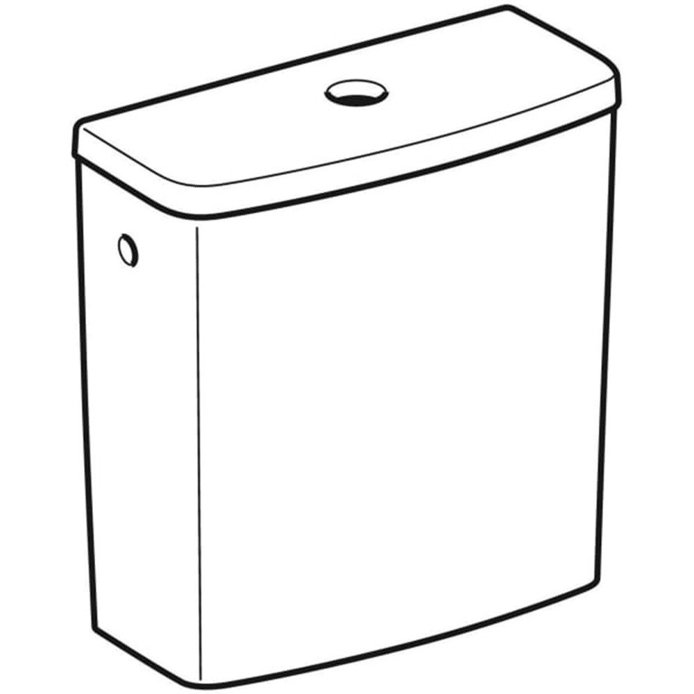 GEBERIT Spülkasten GE Renova Nr.1 Aufsatz-Keramik-SPK 3/6l, Zweimengenspülung, weiß