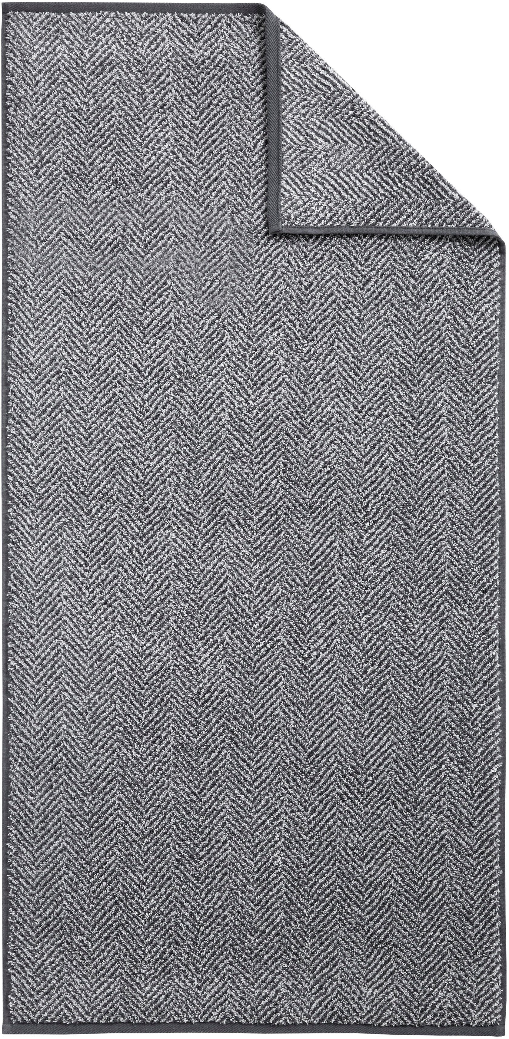 Herringbone, Shades graphit (Set, Walkfrottier, Dyckhoff Golden 6-tlg) Handtuch Set