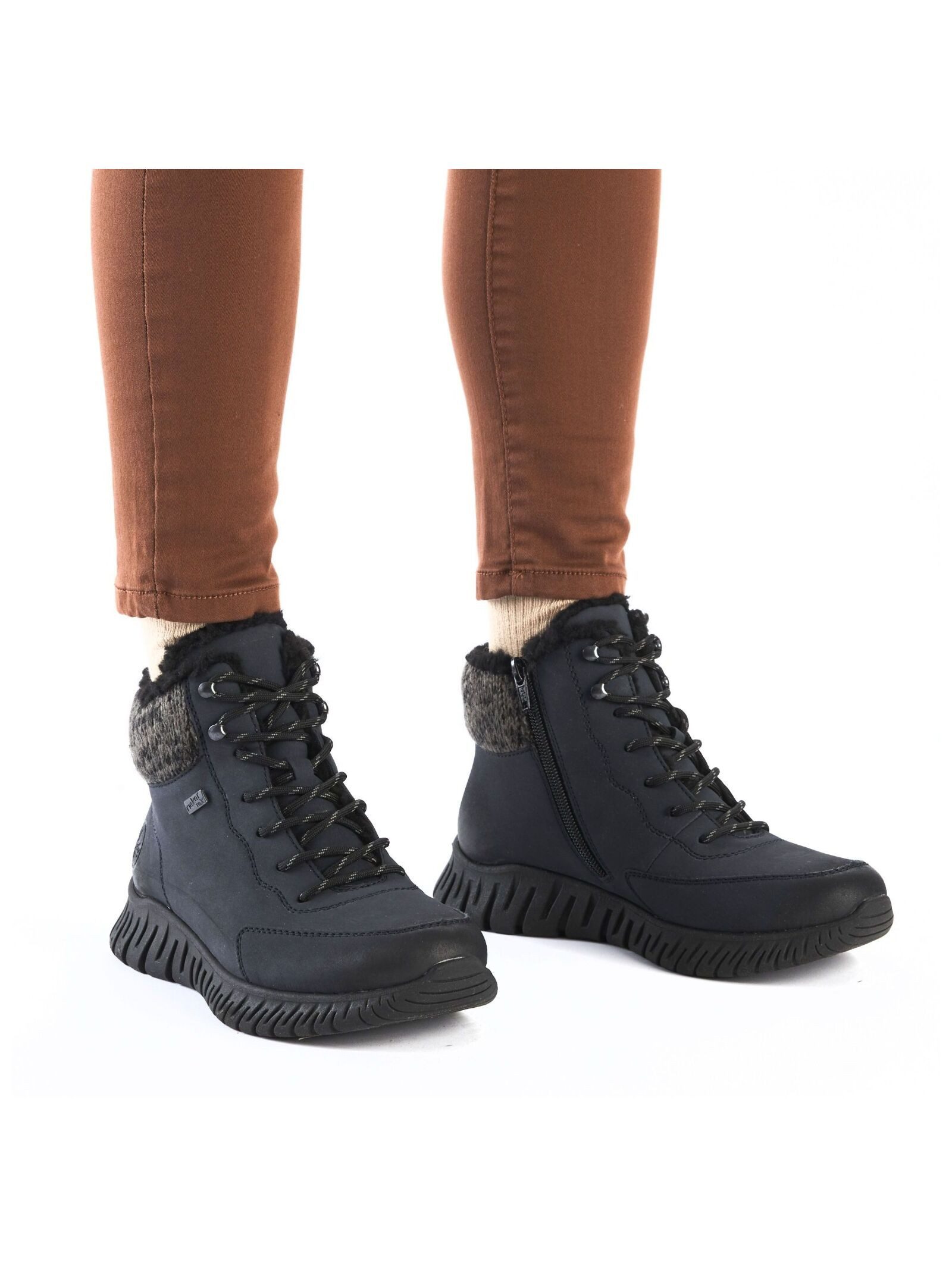Rieker Rieker Stiefelette Lederimitat Schnürstiefelette