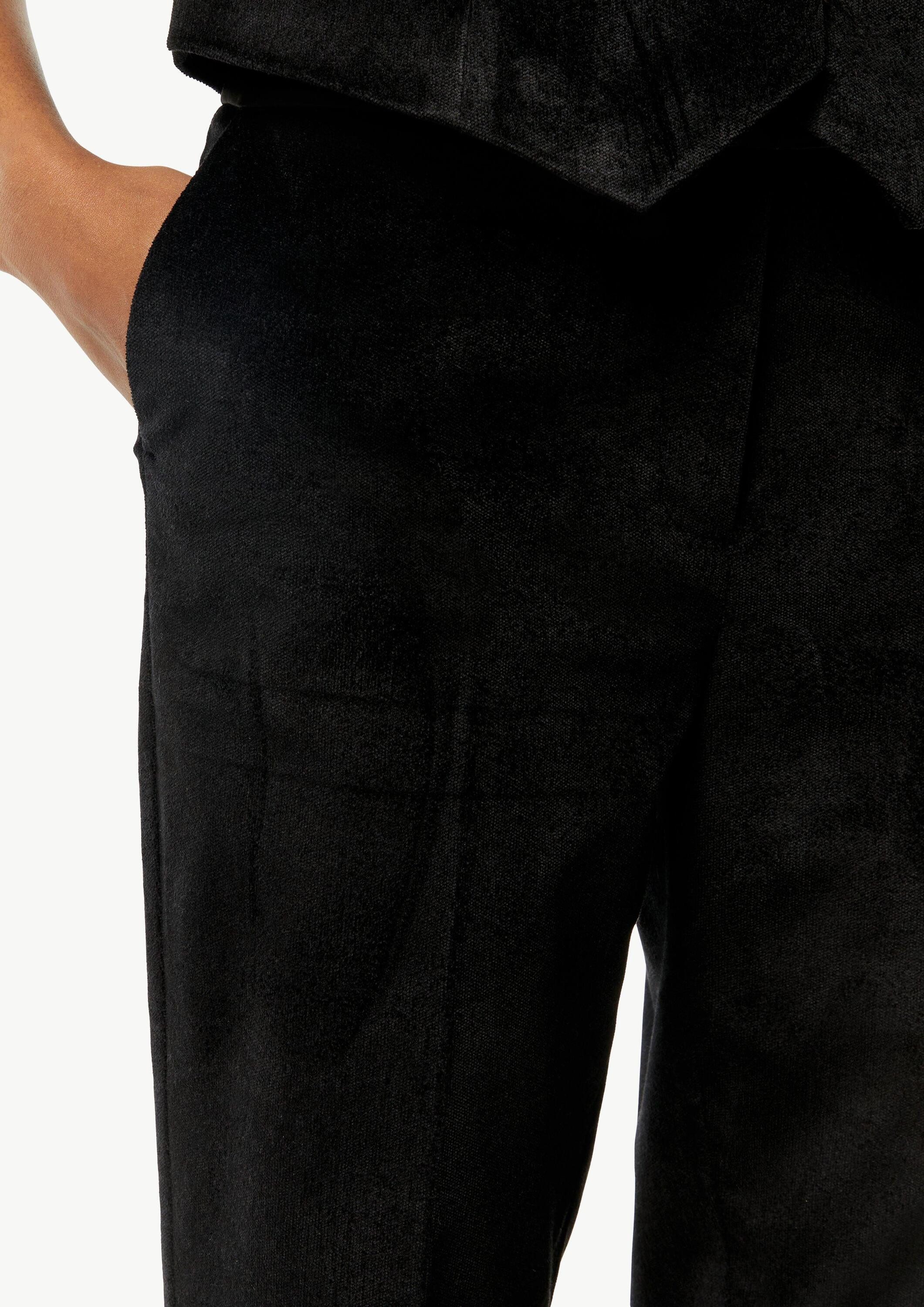 comma 7/8-Hose Hose Samthose mit satiniertem Bund