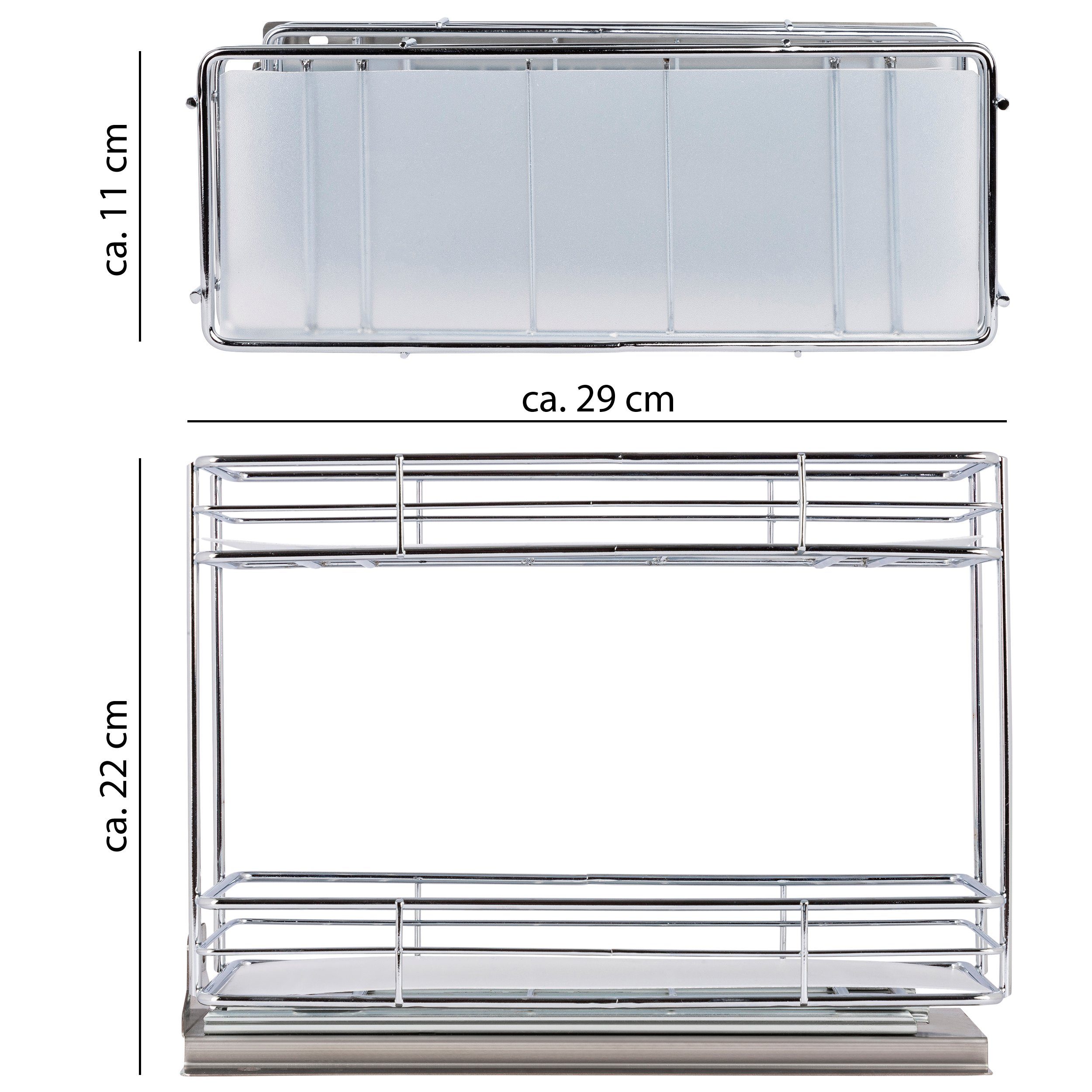 ONVAYA Gewürzregal ausziehbar, Gewürzständer aus Edelstahl, Regal Organizer günstig online kaufen