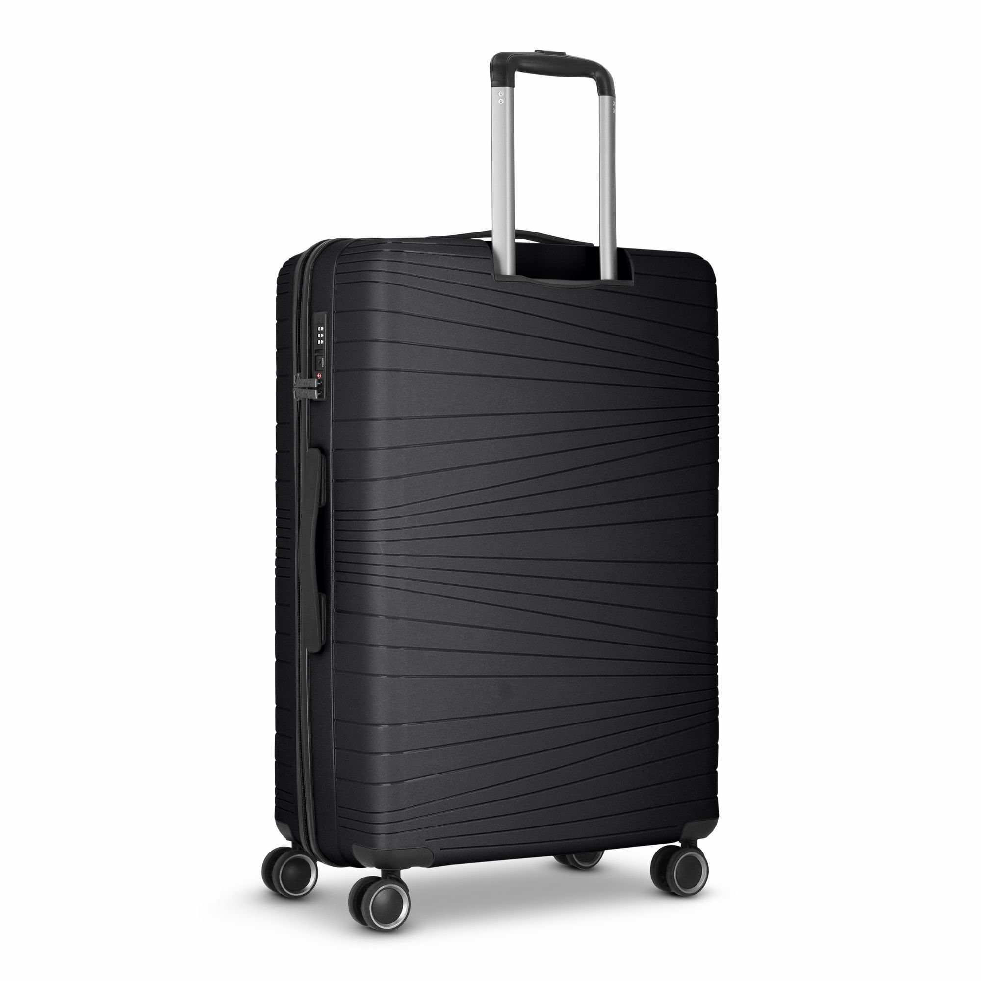 Franky Hartschalen-Trolley Dallas Polypropylen 4 Rollen, 3.0, black