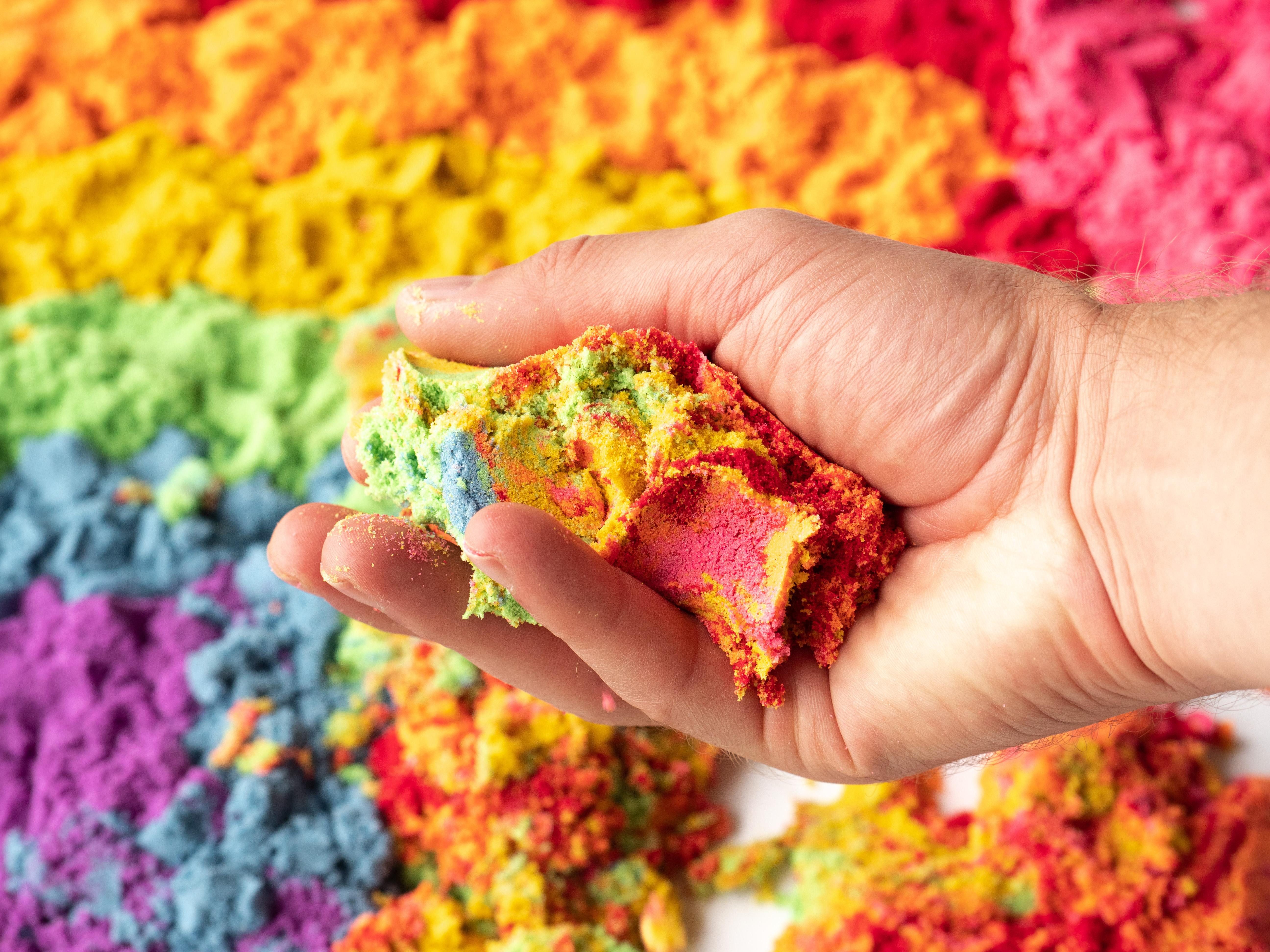 Betzold Sand Fließsand Regenbogen, 7 kg