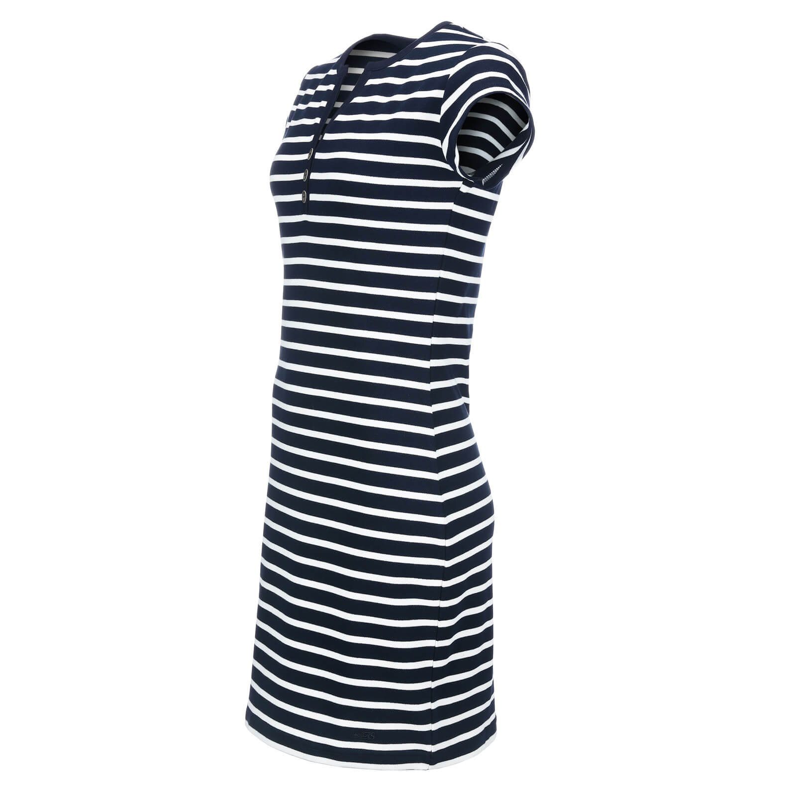 modAS Shirtkleid Damen Kleid Kurzarm Streifen günstig online kaufen