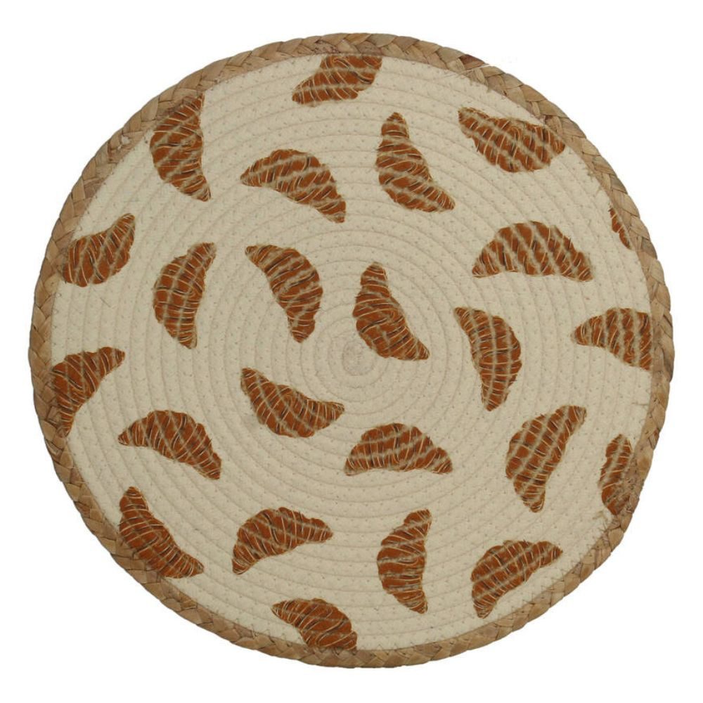 Kersten BV Platzset Tischunterlage Natur - Croissants ⌀ 38 cm, (1-St)