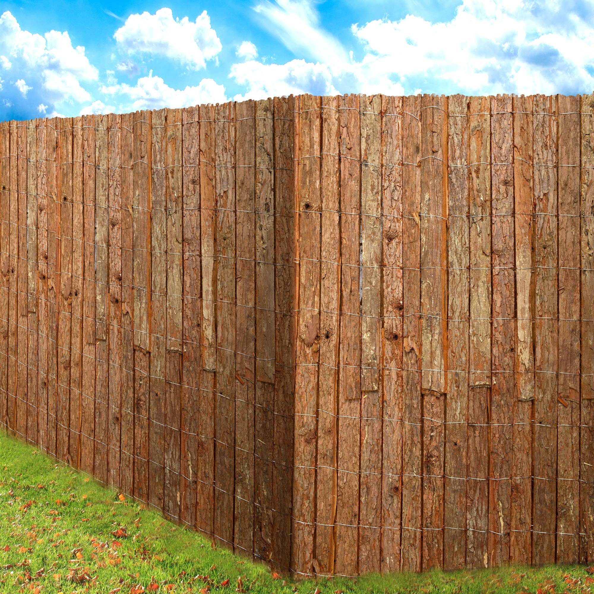 Sol Royal Sichtschutzzaunmatten Sichtschutz Rinde SolVision R63 Natur, 90x300cm, (HxB), Sichtschutz Rindenmatte für Balkon Garten oder Windschutz Blickschutz – Bild 5 von 5