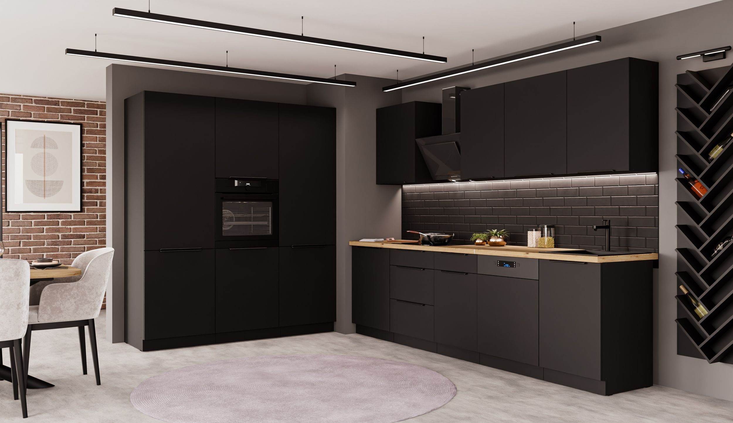 Küchen-Preisbombe Küchenzeile SIENA 280 + 180 cm Küchenblock Küche Einbaukü günstig online kaufen