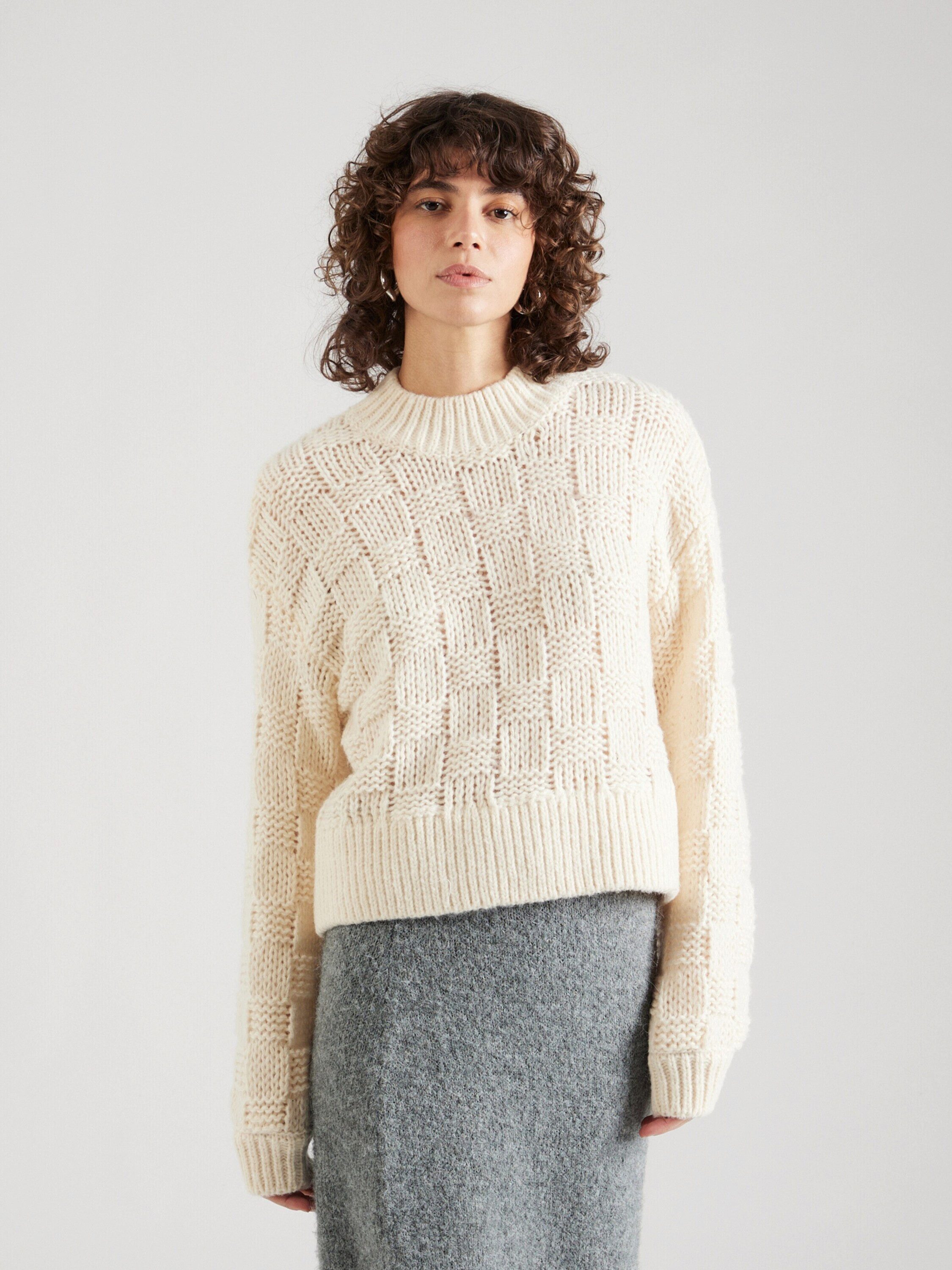 JDY Strickpullover ALLY (1-tlg) Lochmuster