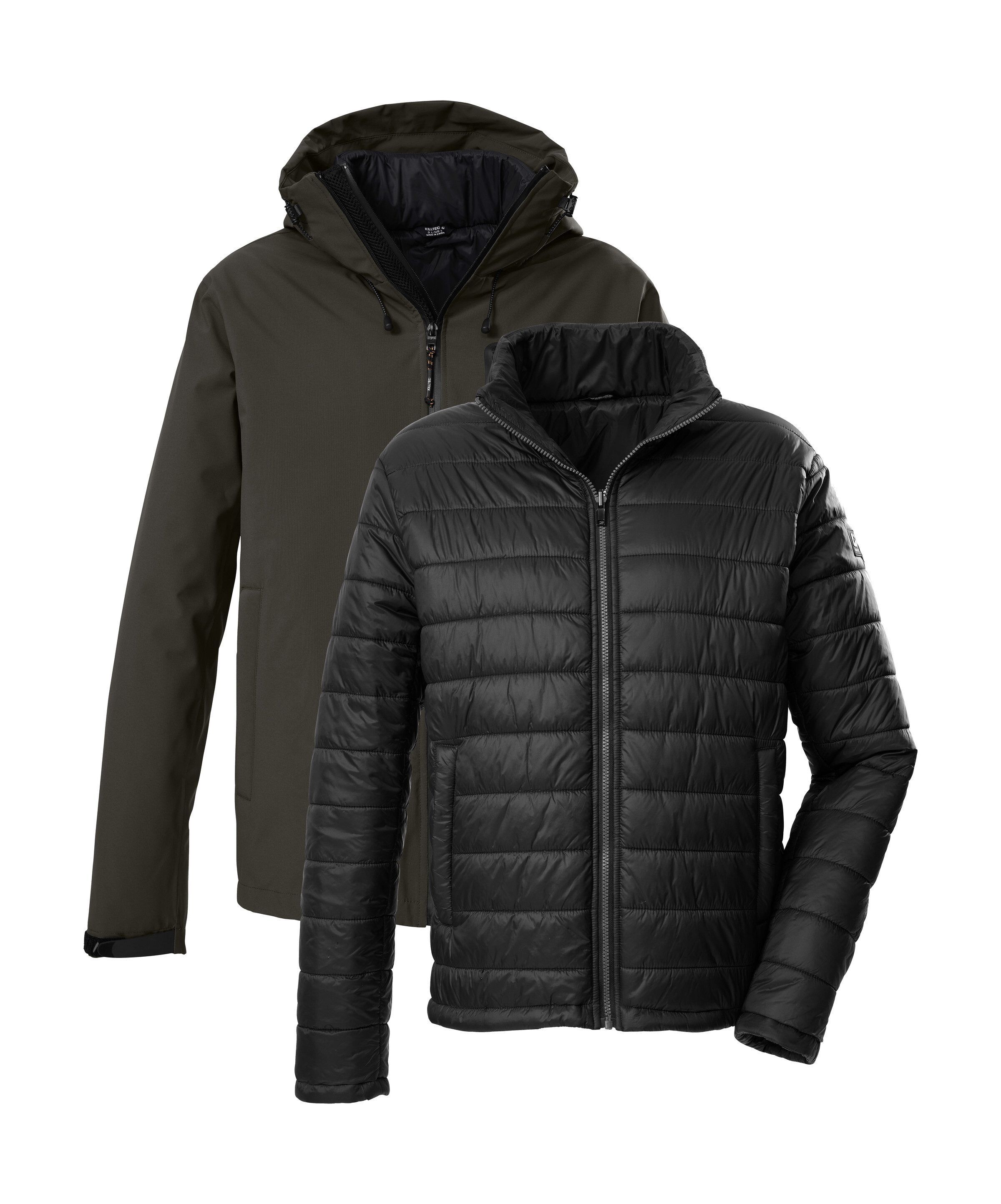 Killtec 3-in-1-Funktionsjacke KOW 95 MN JCKT 3 in 1 Herrenjacke, wasser- u winddicht, atmungsaktiv