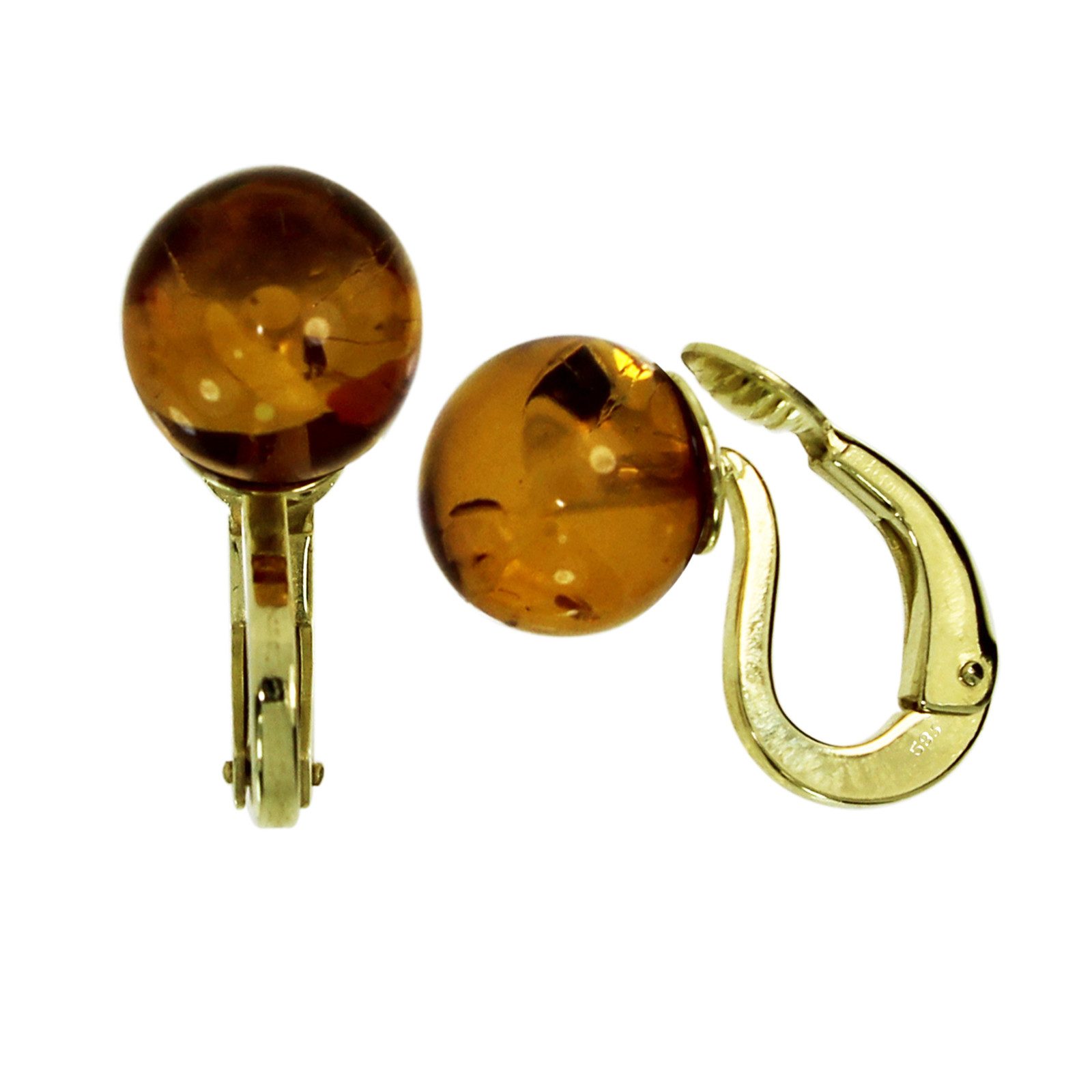 OSTSEE-SCHMUCK Paar Кліпси Ostsee-Schmuck Ohrclip Kugel 10 mm Ohrclip Kugel 10 mm (2-tlg)