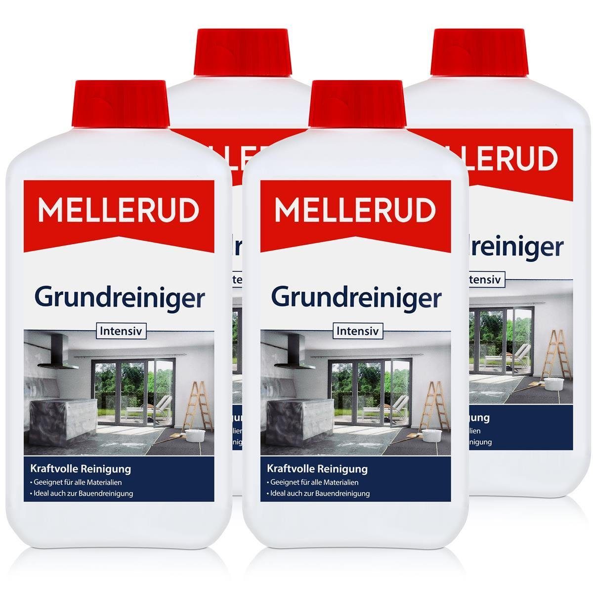 Mellerud 4x Mellerud Grundreiniger Intensiv 1L - gegen Schmutz und alte ...
