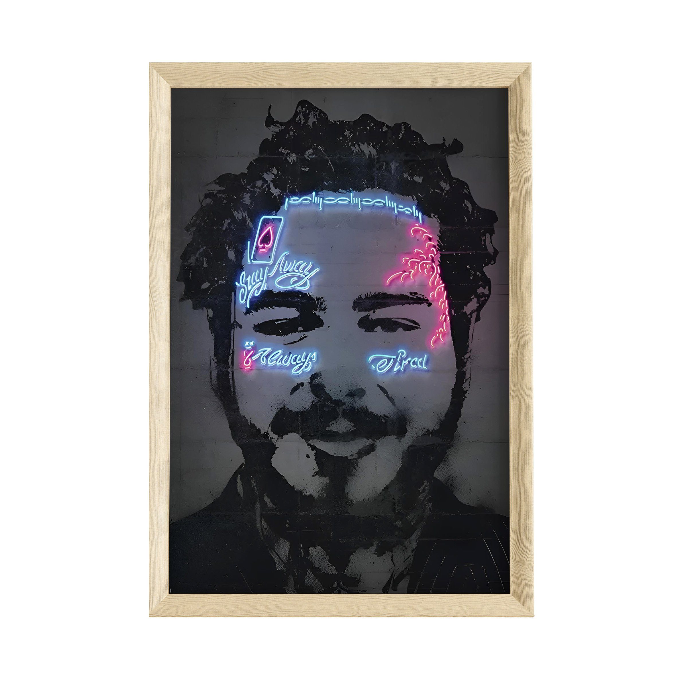 JUSTGOODMOOD Poster Premium ® Post Malone Poster · ohne Rahmen