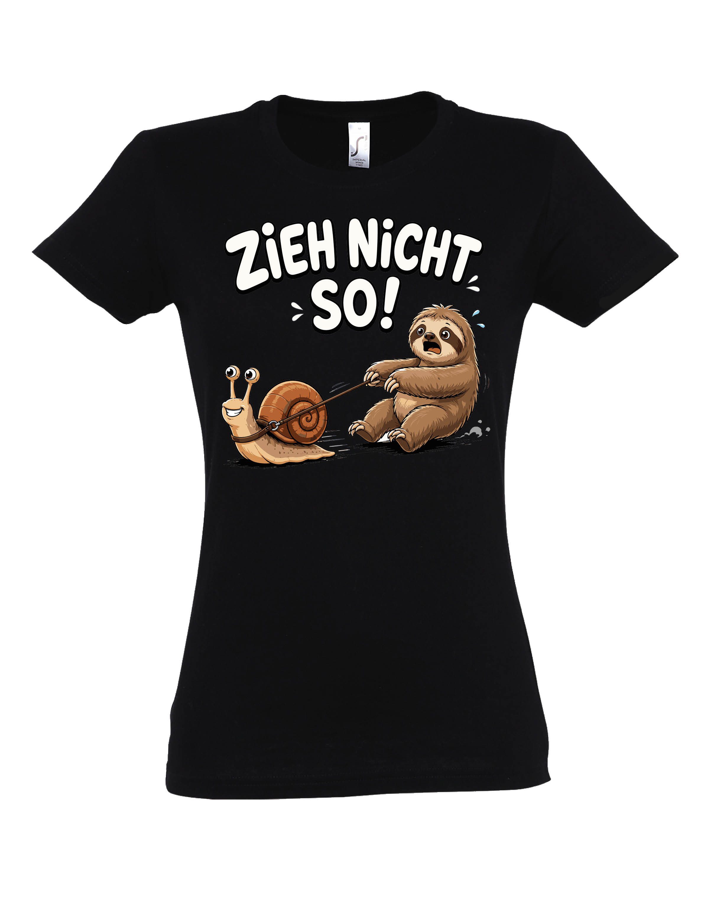 Youth Designz Print-Shirt "Zieh nicht so!" Damen T-Shirt mit Lustigen Print Geschenk Statement mit witzigen stylischen Aufdruck für Frauen