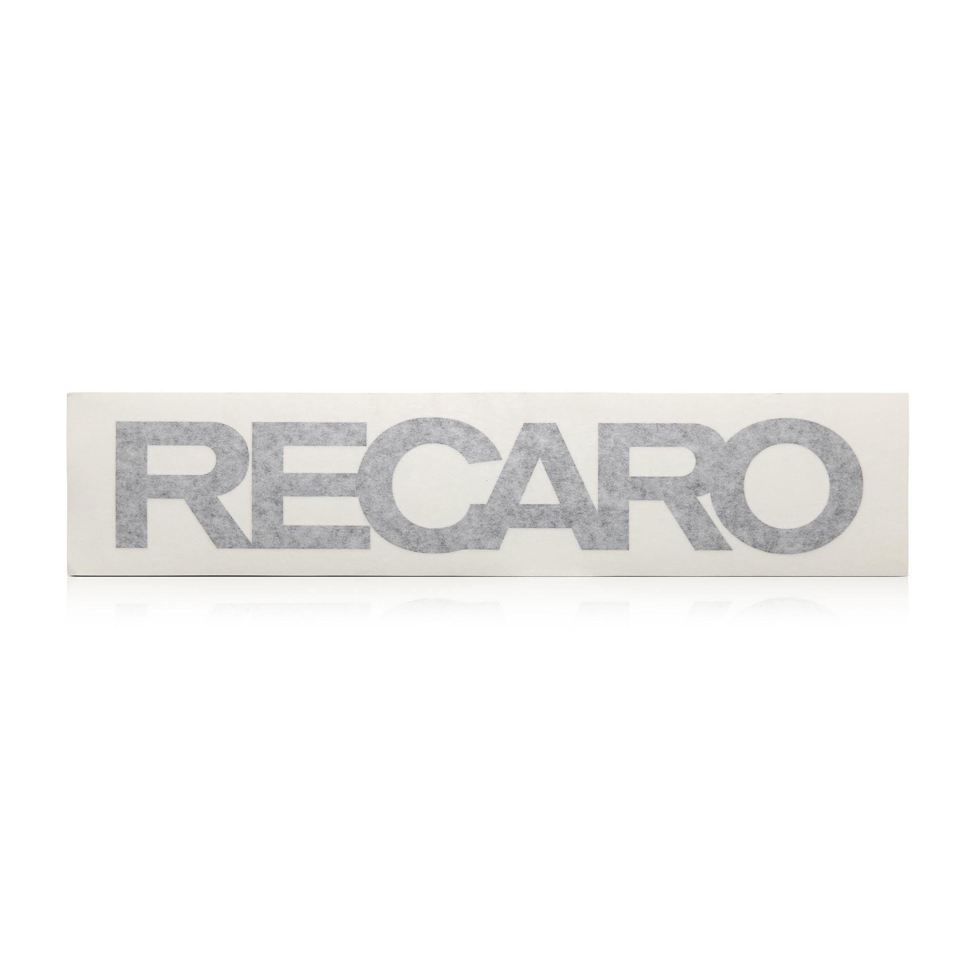 Aufkleber RECARO Aufkleber Originals, Auto Sticker, Schwarz glänzend, UV- & Witterungsbeständig, Selbstklebend & Wasserabweisend