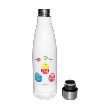 Mr. & Mrs. Panda Thermoflasche Küken Schlüpfen - Weiß - Geschenk, Geschenke zu Ostern, Trinkflasche, Doppelwandig