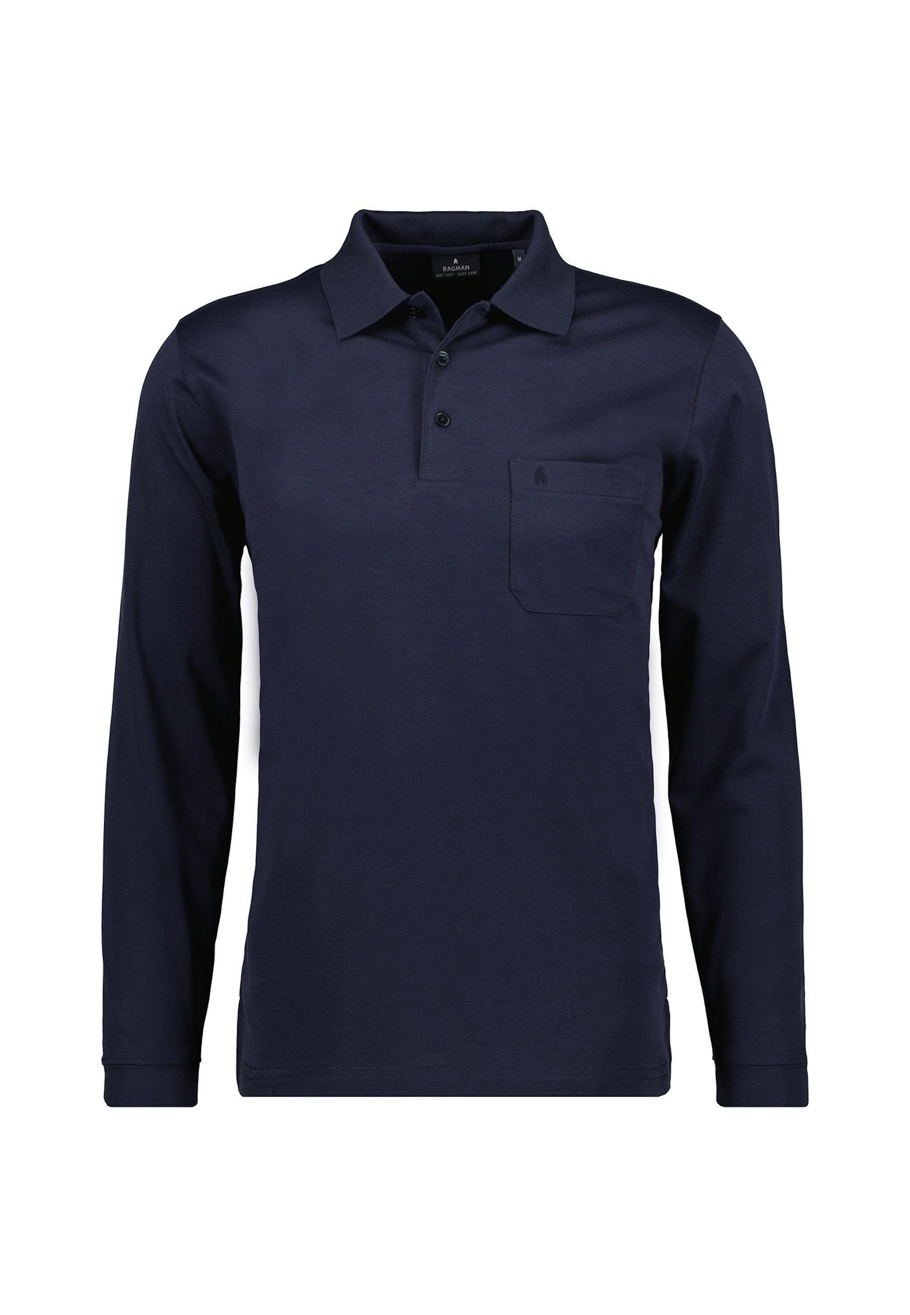RAGMAN Poloshirt Poloshirt Langarmshirt mit Polokragen günstig online kaufen