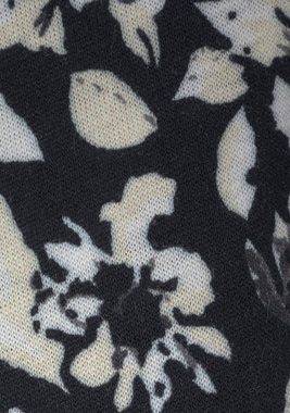 LASCANA Strandhose mit dezentem Blumendruck, lockere Jerseyhose, Sommerhose