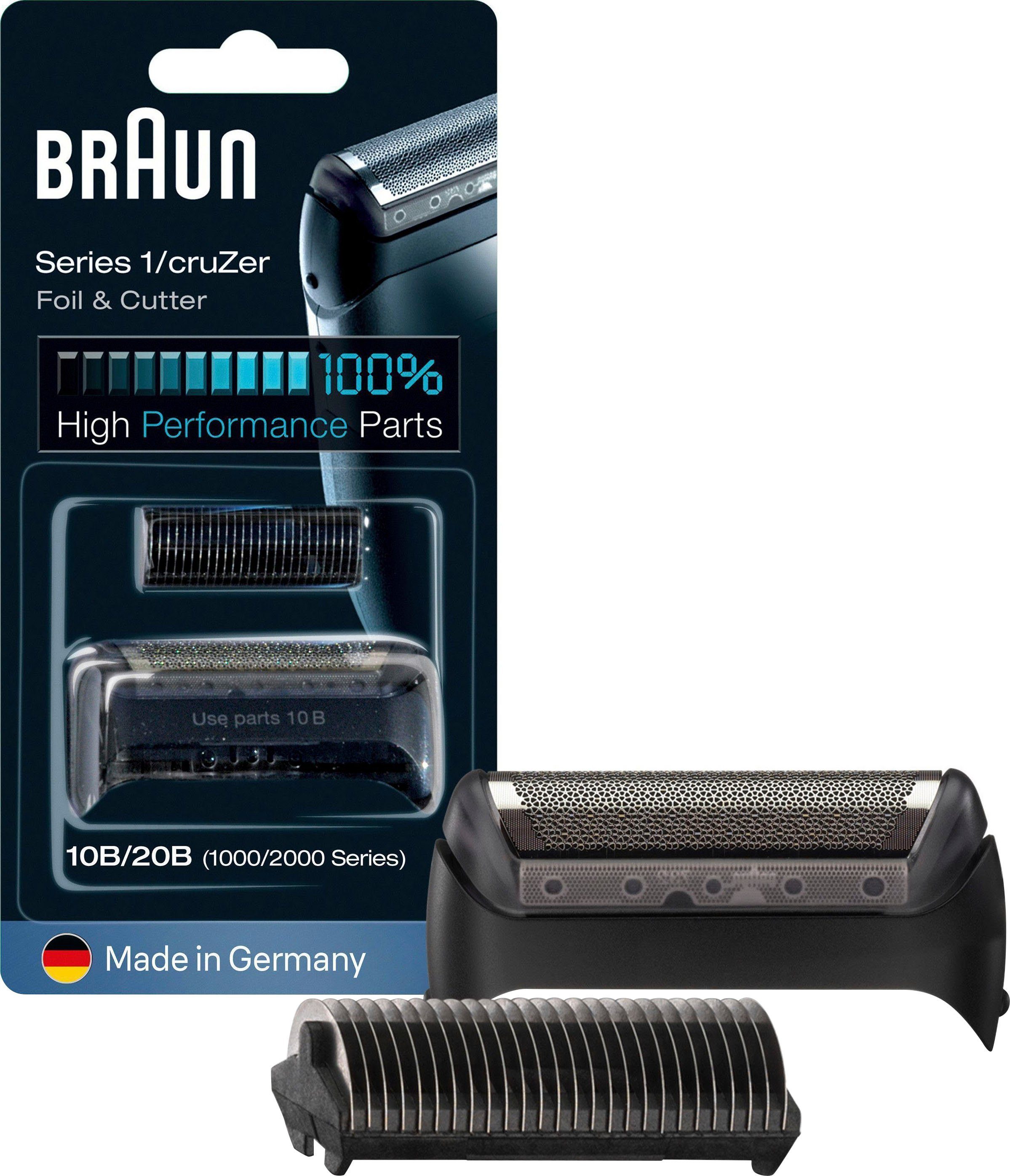 Braun Ersatzscherteil Series 1 1 10B, Rasierern mit cruZer kompatibel und Series