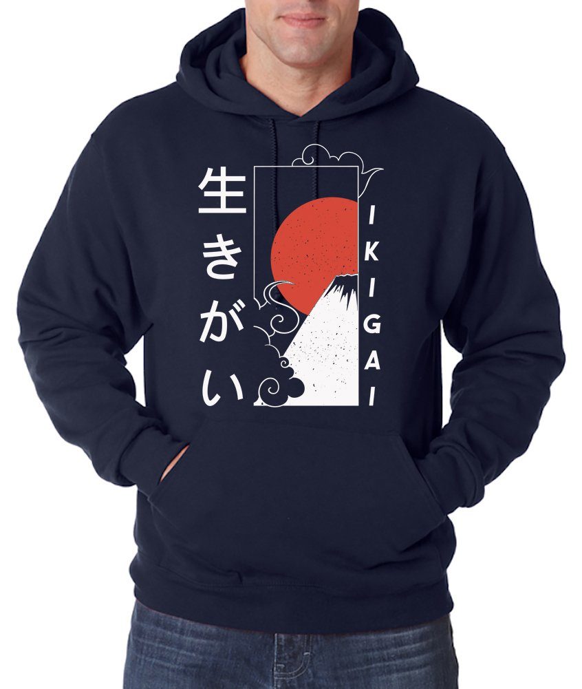 Youth Designz Kapuzenpullover Ikigai Japan Herren günstig online kaufen