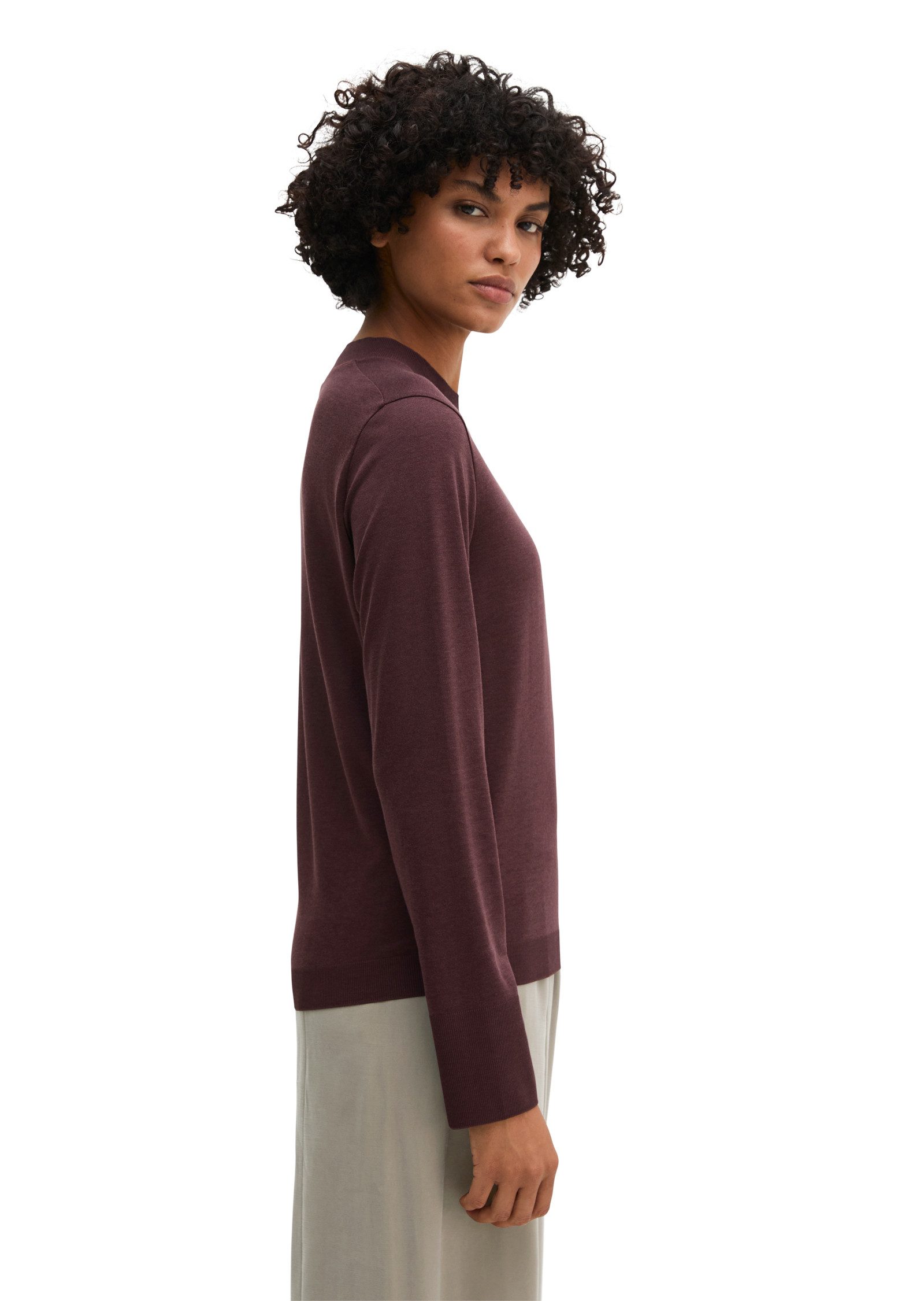 Marc O'Polo Langarmshirt aus TENCEL™ Lyocell-Baumwolle-Mix – Bild 2 von 5