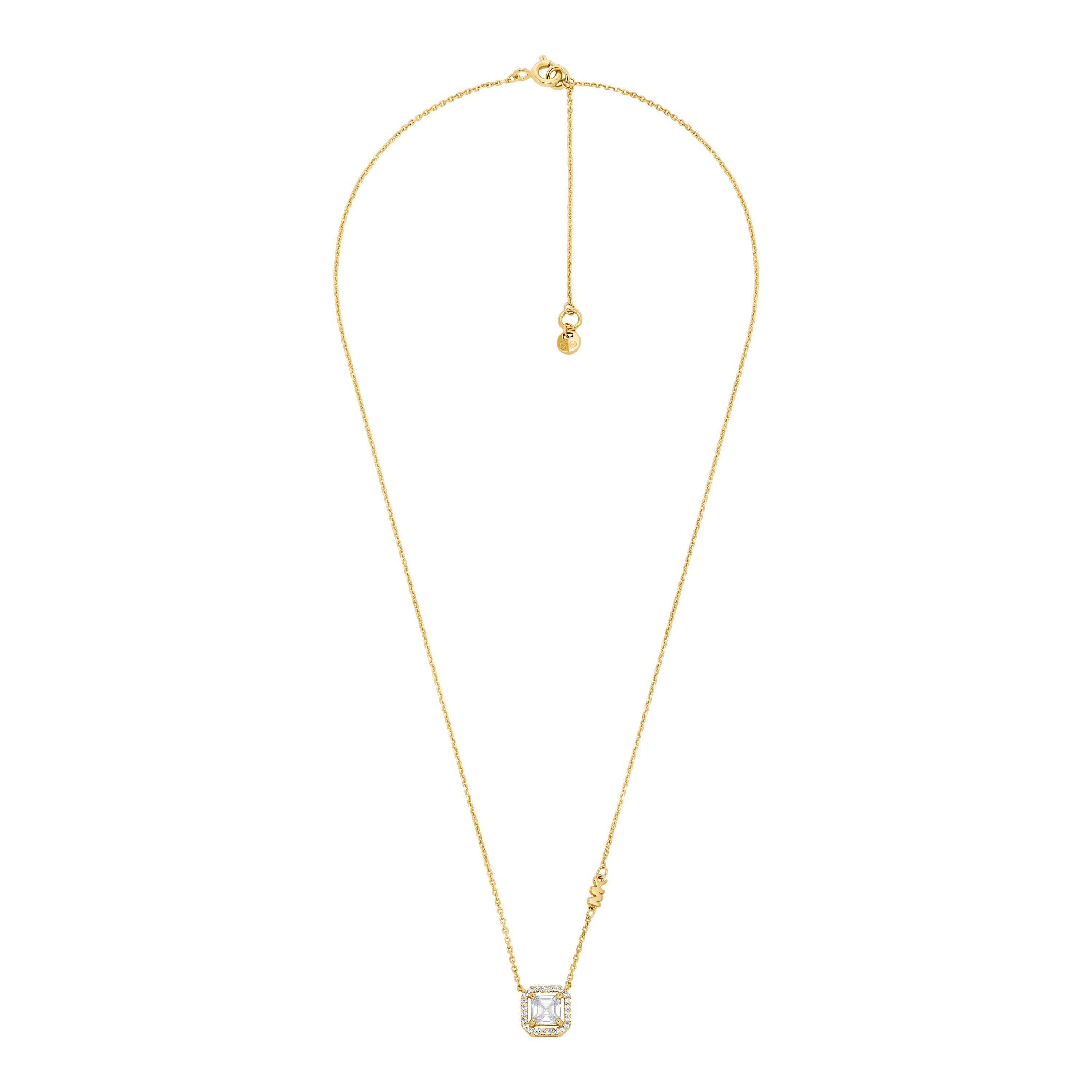 MICHAEL KORS Kette mit Anhänger Schmuck Geschenk Silber 925 PREMIUM, mit Zirkonia (synth)