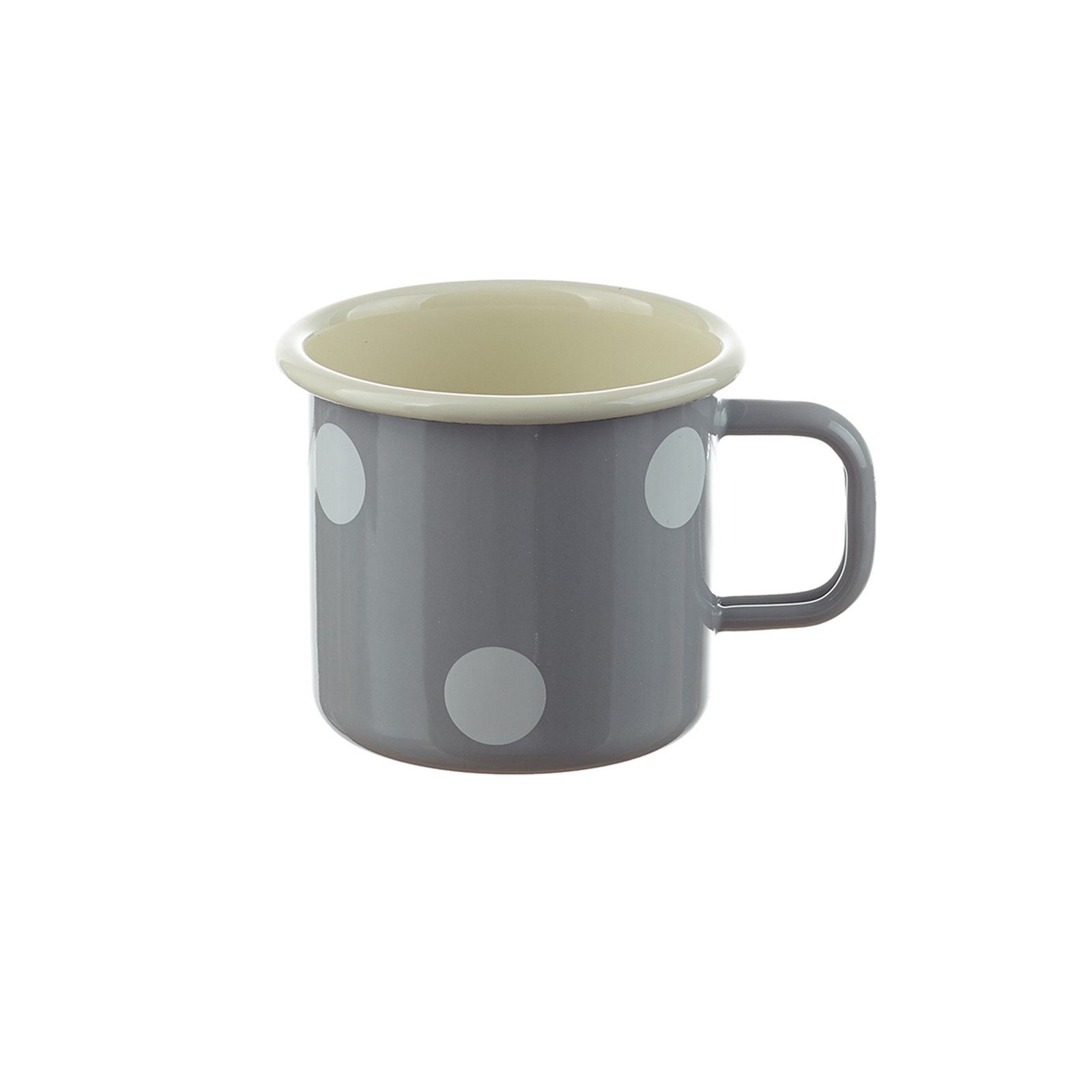 Neuetischkultur Tasse Emaille-Becher 8 cm Retro, Emaille, Kaffeetasse Teetasse Milchtasse