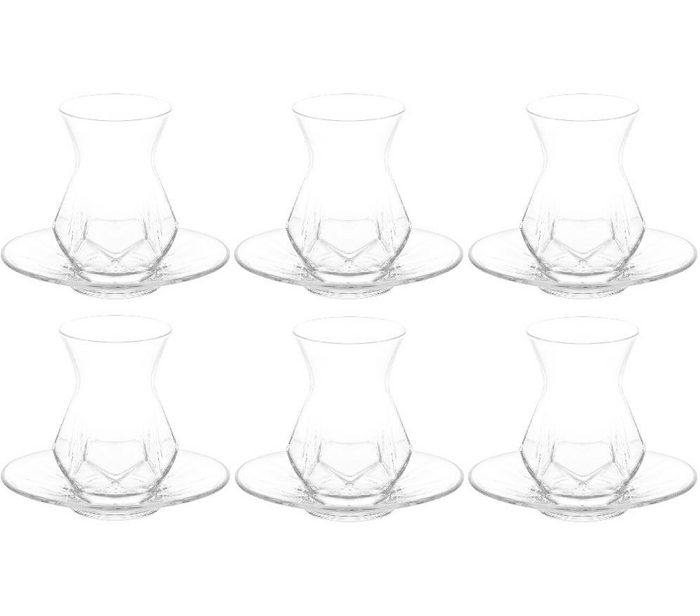 LAV Teeglas Alya 12-teiliges türkisches Teeglas Set Glas
