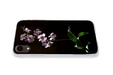 MuchoWow Handyhülle Orchidee - Blume - Rosa, Handyhülle Apple iPhone XR, Smartphone-Bumper, Print, Handy
