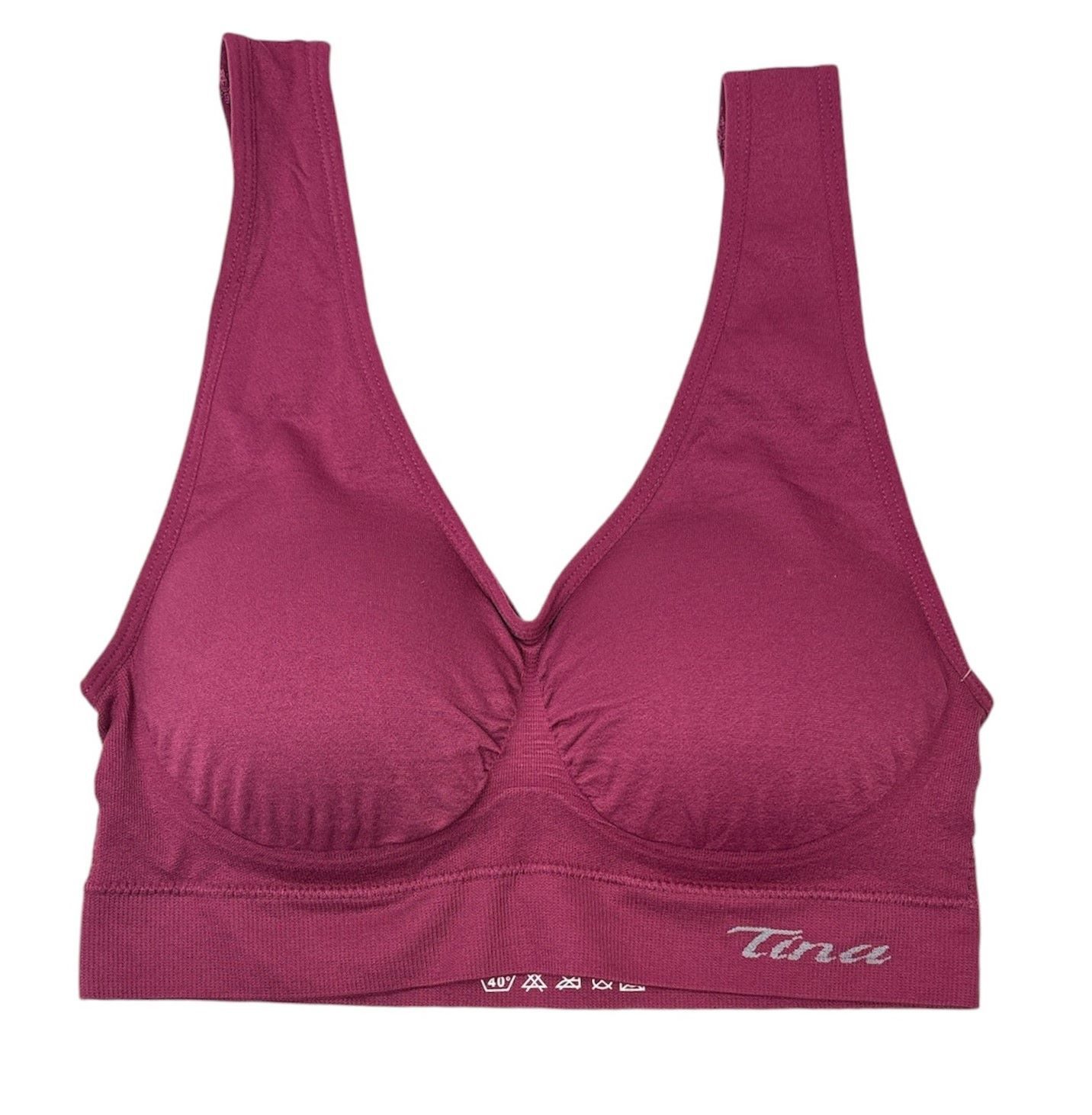 Dekker Bustier "Princess Dessous " Seamless Bustier/BH super Passform gefütterte Cup (Packung, 2 Stück) Logogschriftzug "Tina"